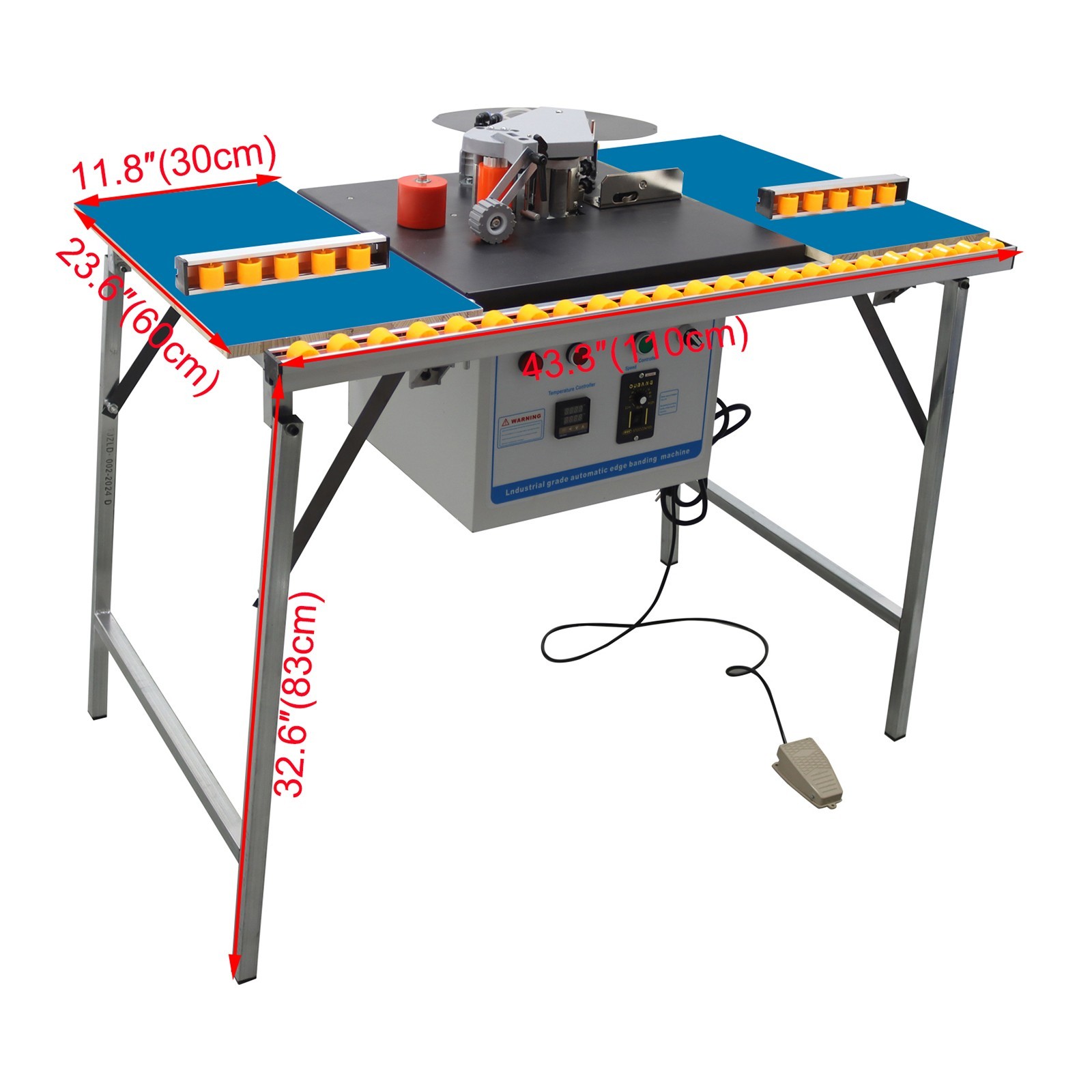 Used! Electric Automatic Curved Straight Edge Banding Machine with Platform 110V