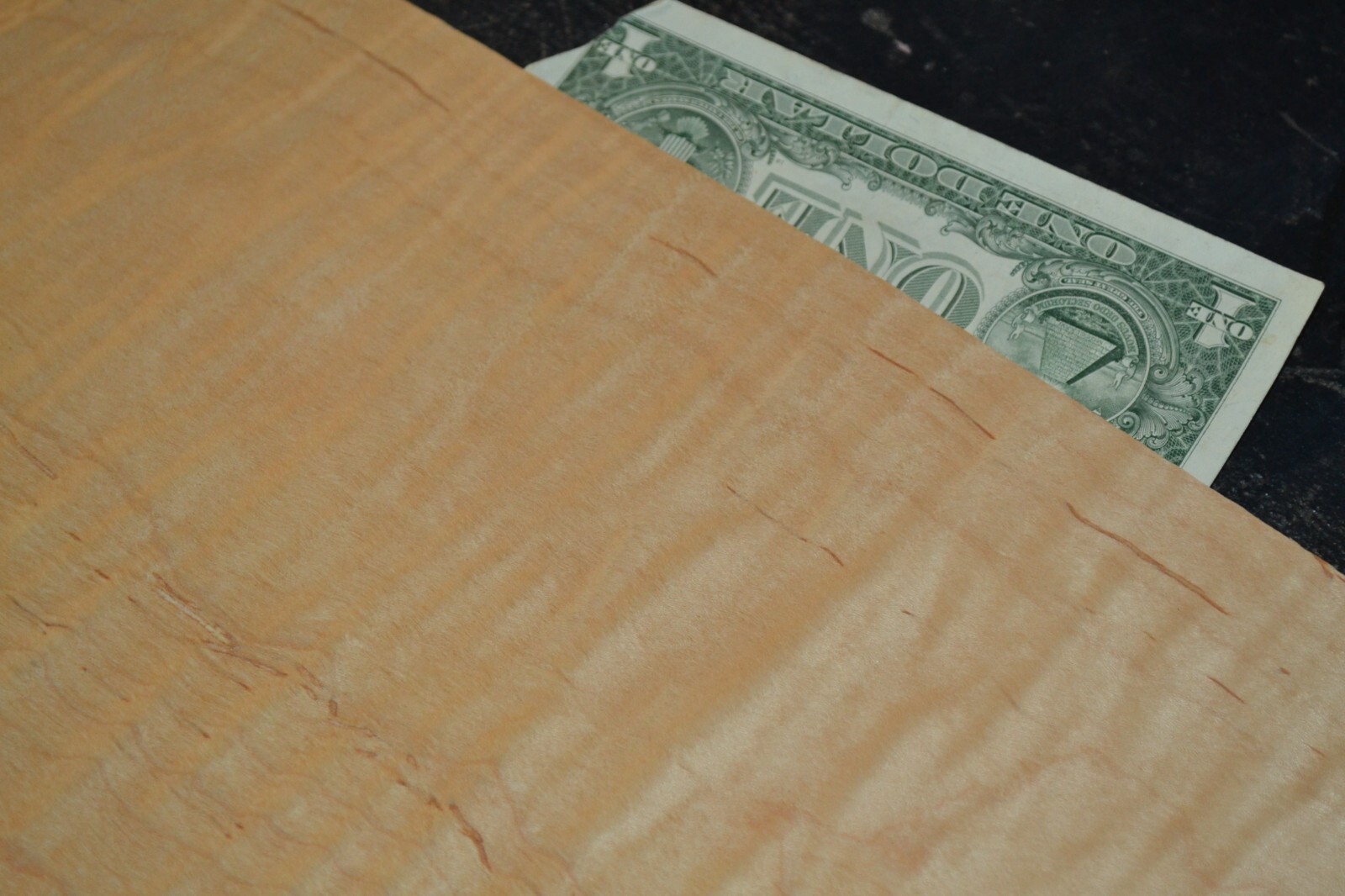 Flame Maple Raw Wood Veneer Sheet 9 x 29 inches 1/42nd 4671-76