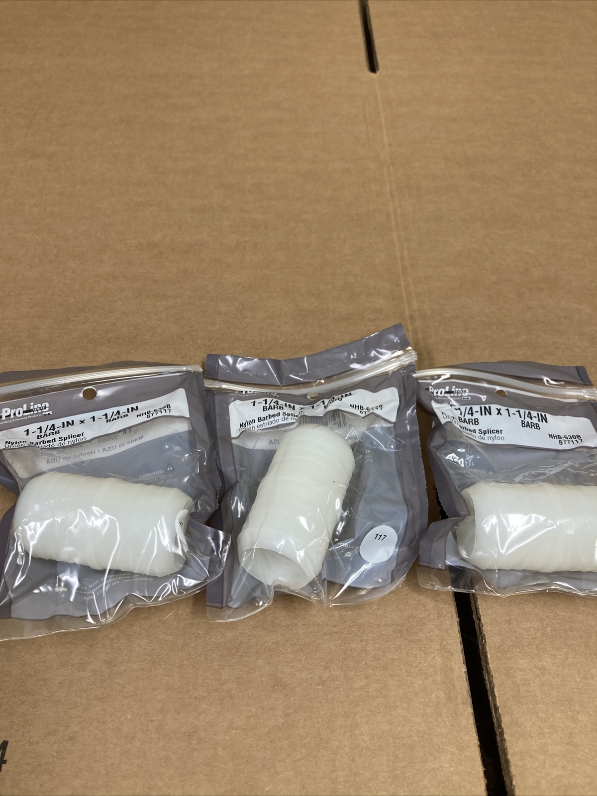 Pro Line Series Nylon Barbed Spicer 1-1/4-IN x 1-1/4-IN New