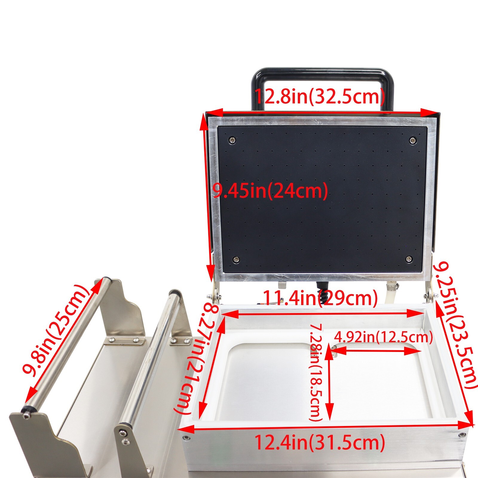 110V/60Hz Bench Vacuum Sealer 2 Slots Commercial Vacuum Skin Packaging Machine