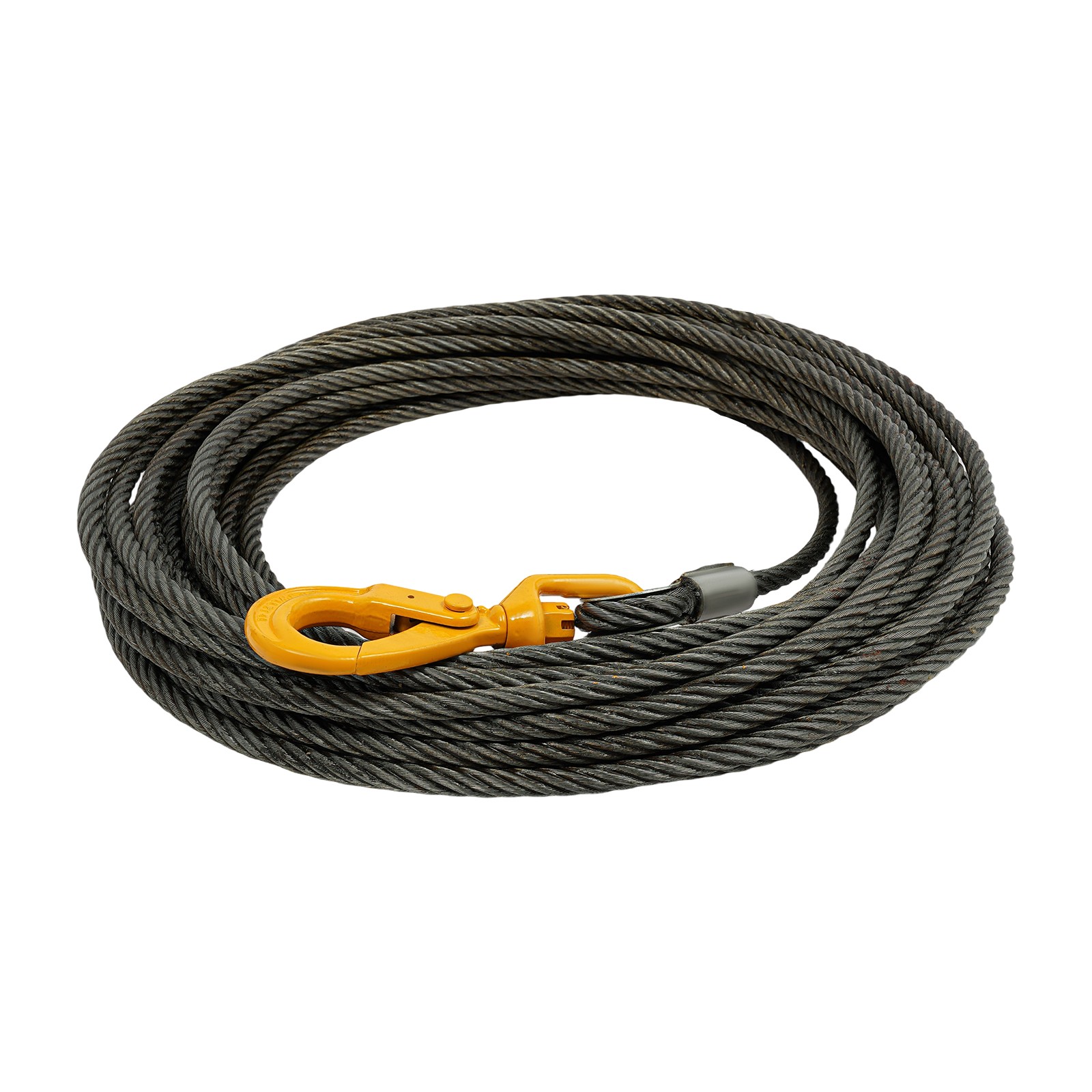 Winch Cable Steel Core Wire Rope /9/16″ Dia. 16inx100FT 4409lb for Truck Towing~