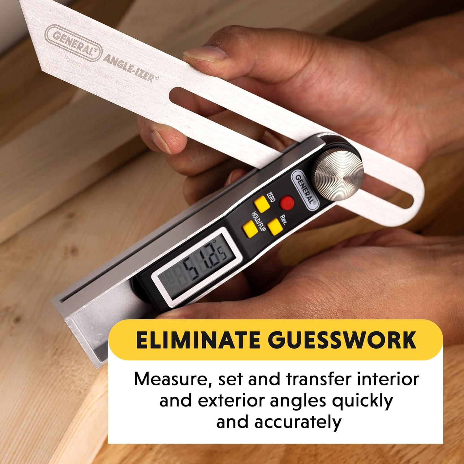 General Tools T-Bevel Gauge & Protractor – Digital Angle Finder with Full LCD Di