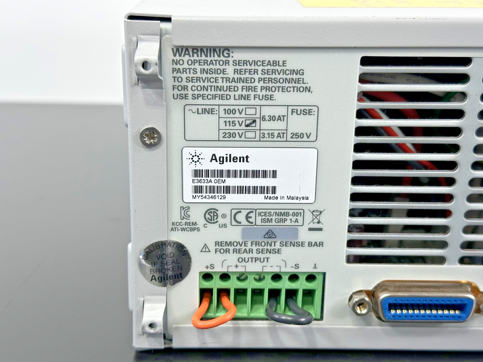 Agilent E3633A OEM DC Power Supply 8V 20A / 20V 10A Bench Power Supply