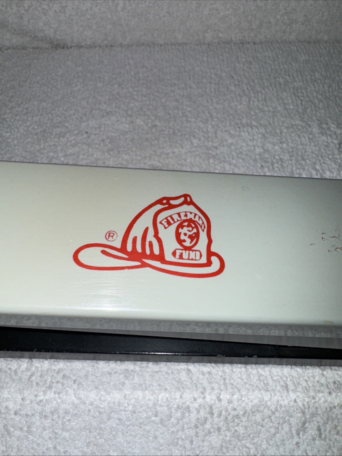 Vintage Acco 30 fireman, Desk Stapler Heavy Duty Mid-Century Chrome Brown USA