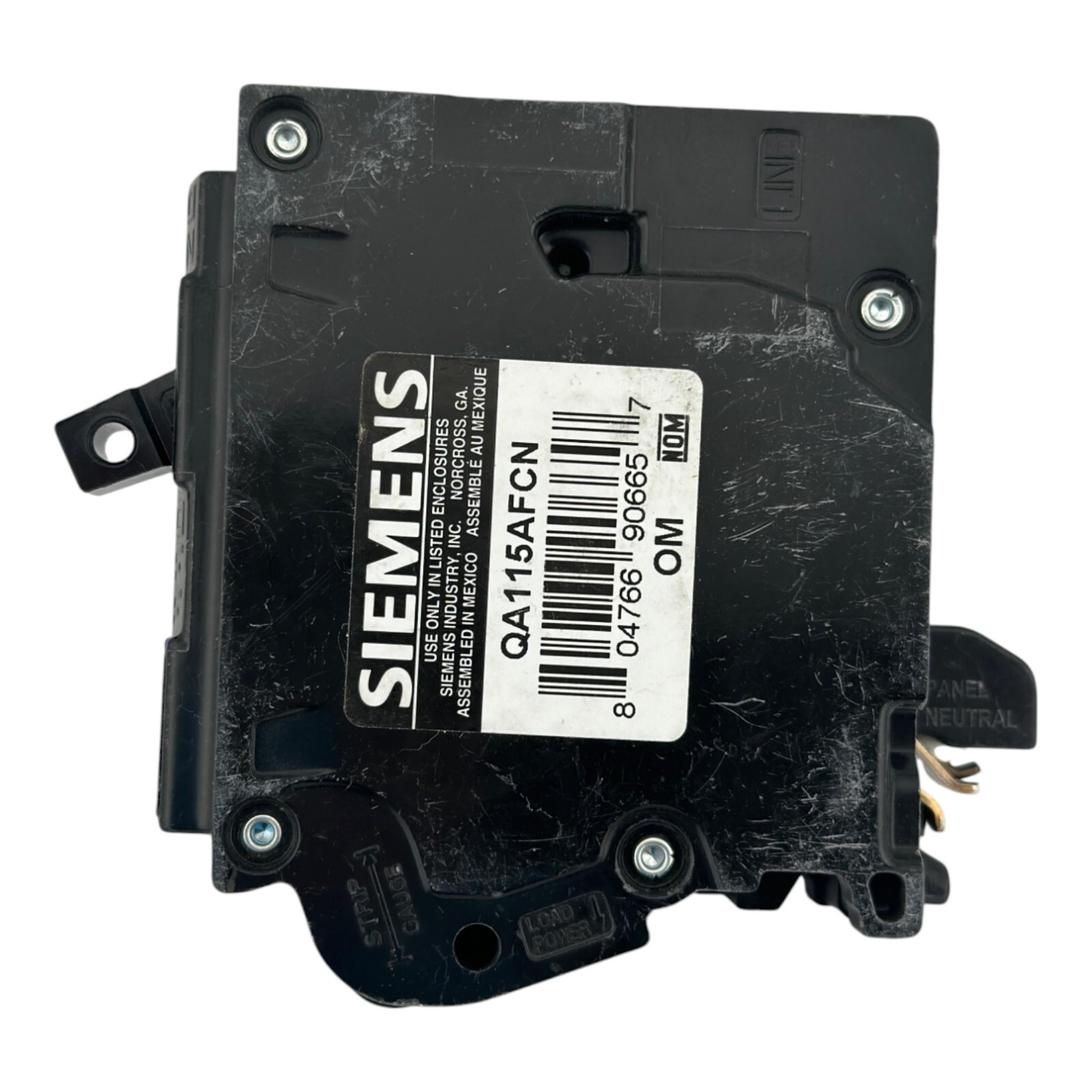 USED SIEMENS QA115AFCN ARC FAULT CIRCUIT BREAKER TYPE AFCI 15 AMP 1 POLE