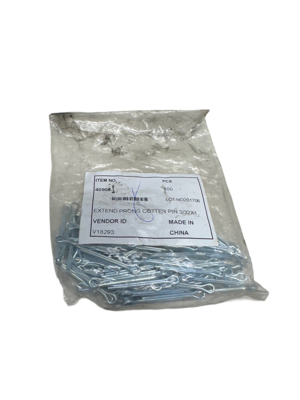 Value Collection 40908 3/32″ Dia x 1″ Prong Cotter Pin (LOT OF 100) 🔥