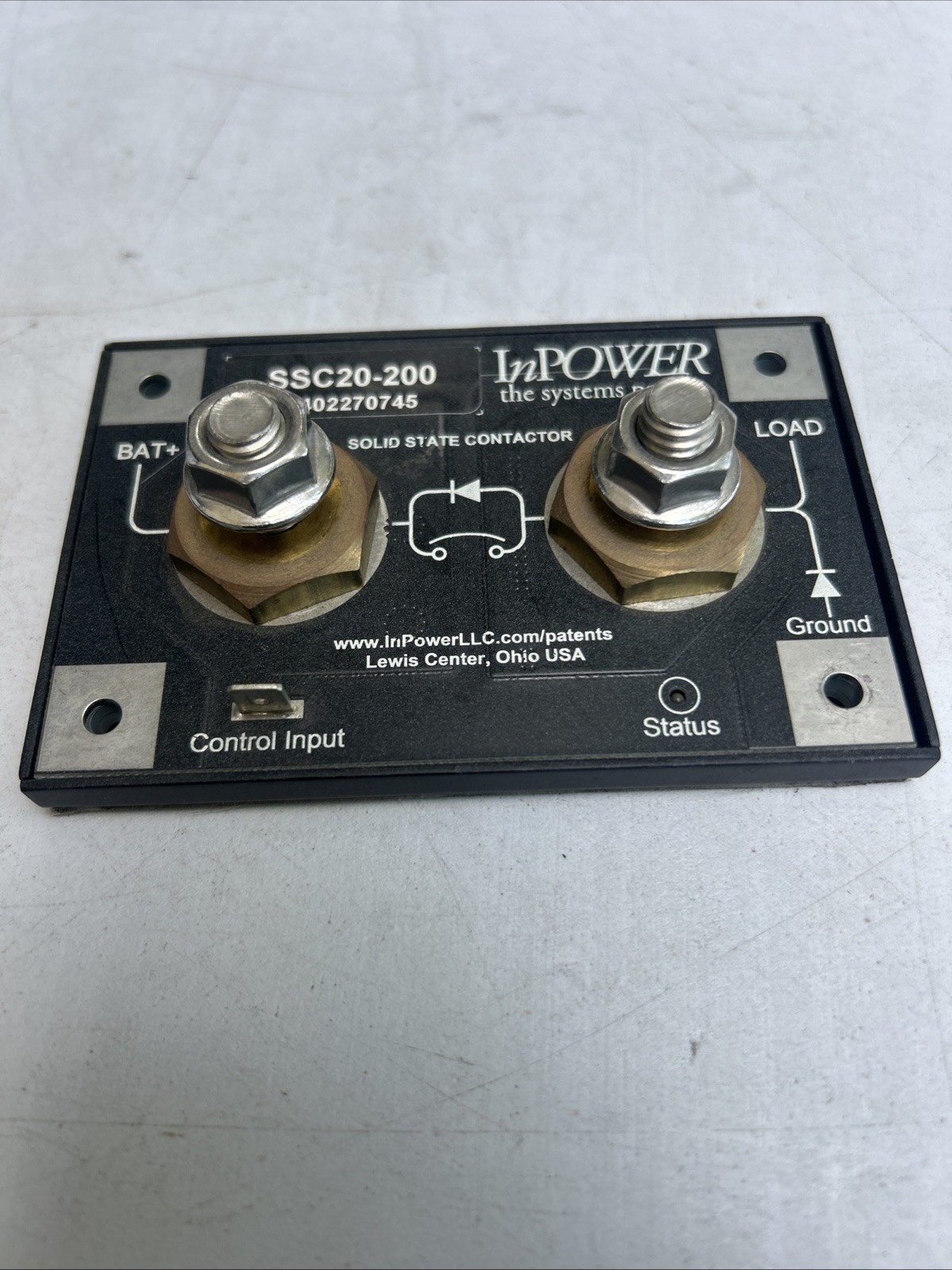 InPower SSC20-200 Solid State Disconnect Switch, 200A Over Shutdown – USA