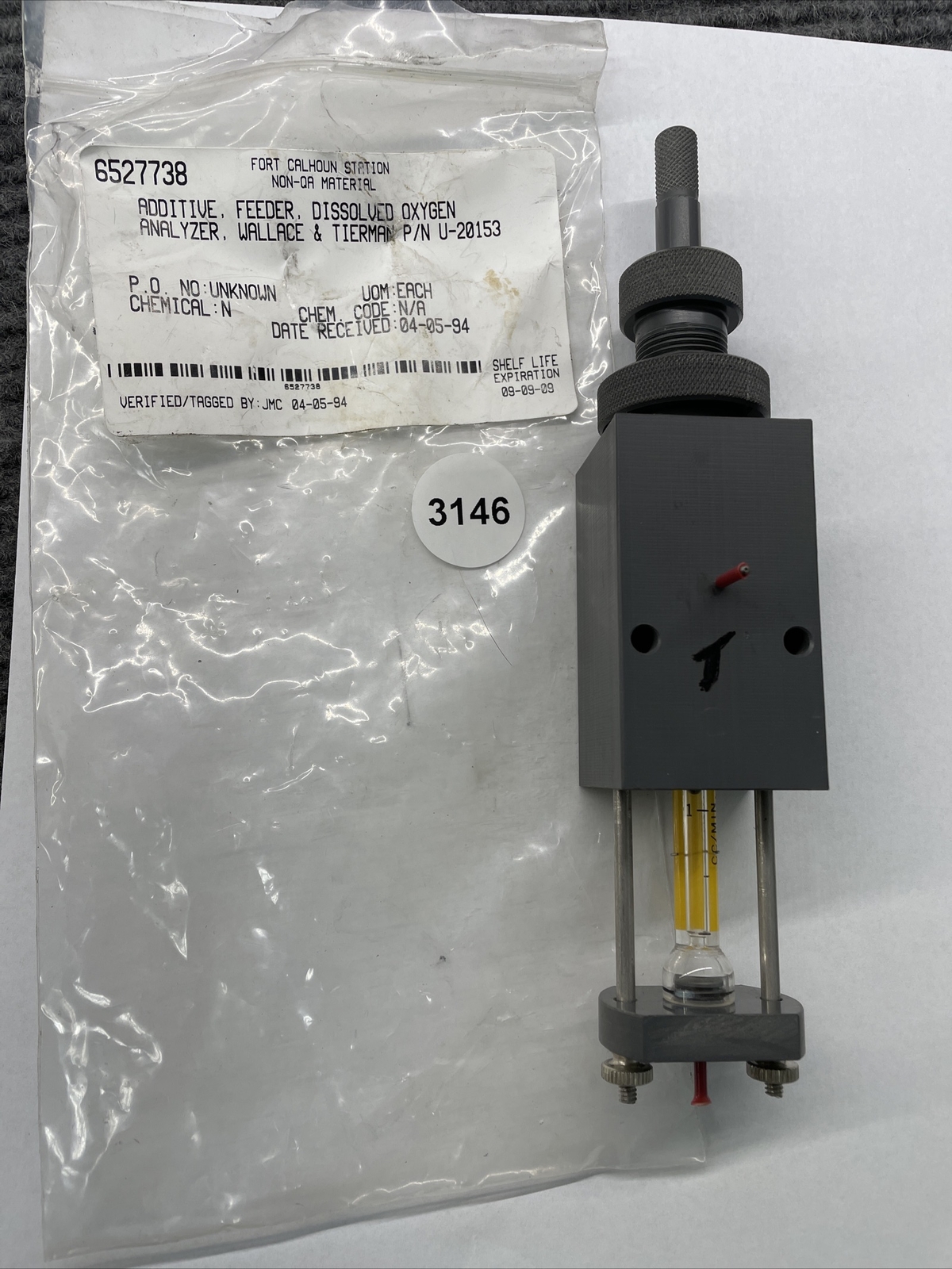 wallace tierman Dissolved Oxygen Analizer 6527738 u-20153