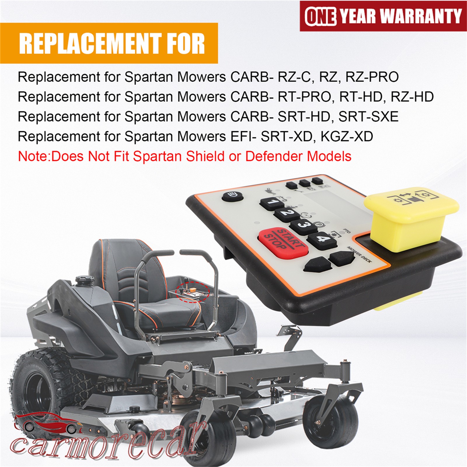 Control Panel Console Keypad For Spartan Mower Carb 486-0058-00, 486-0057-00