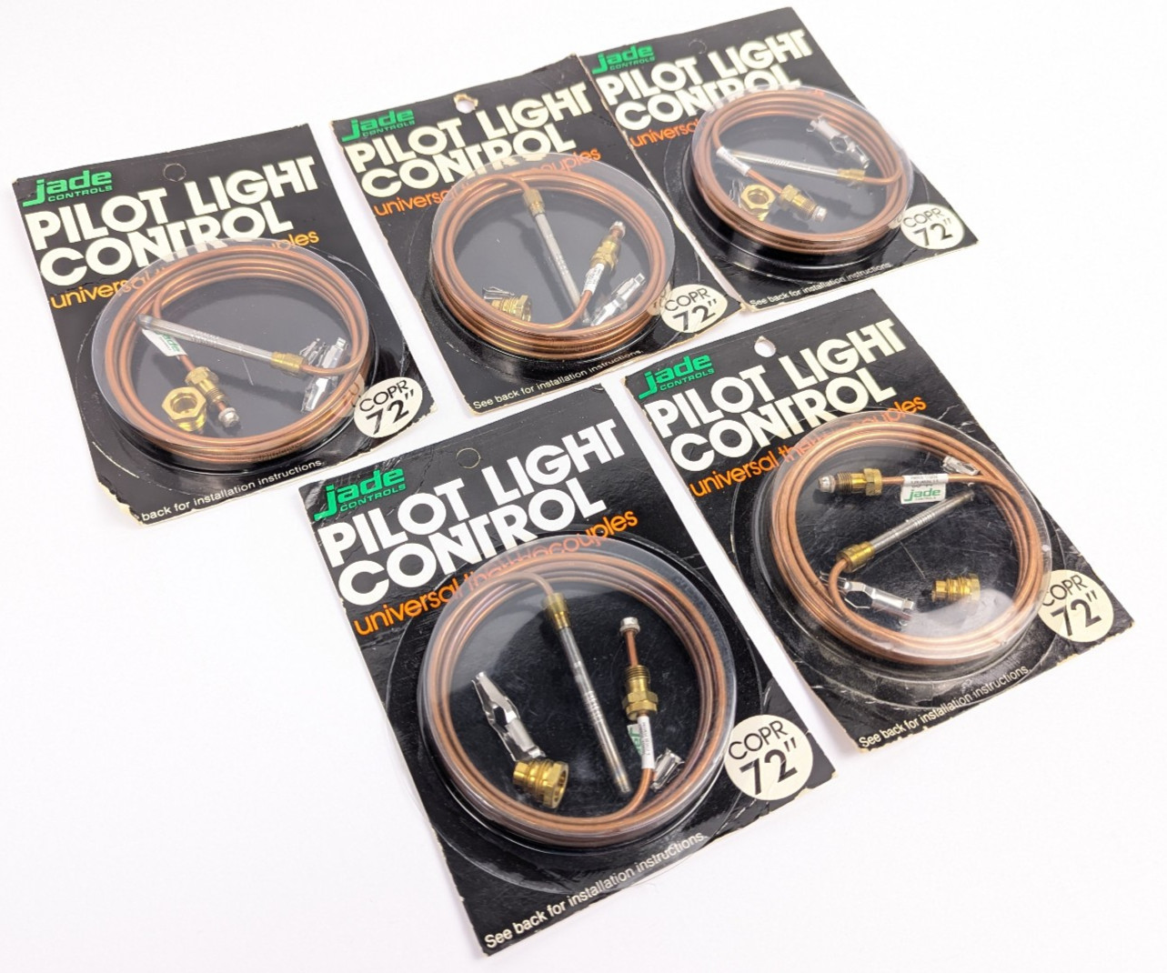 *LOT 5* Jade Controls Universal Pilot Light Control Kit 72″ Copper Thermocouples
