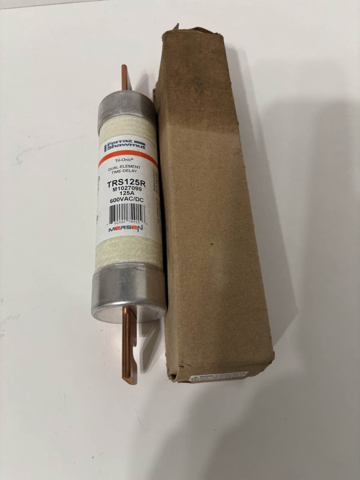 Ferraz Shawmut Duel Time Delay TRS125R M1027099 125A 600VAC/DC Fuse