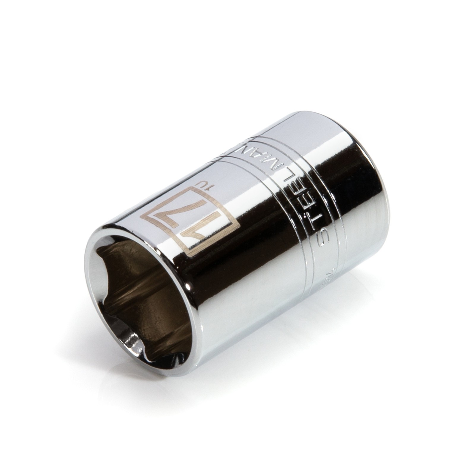 STEELMAN PRO 1/2-Inch Drive x 17mm Shallow 6-Point Metric Socket, 78314