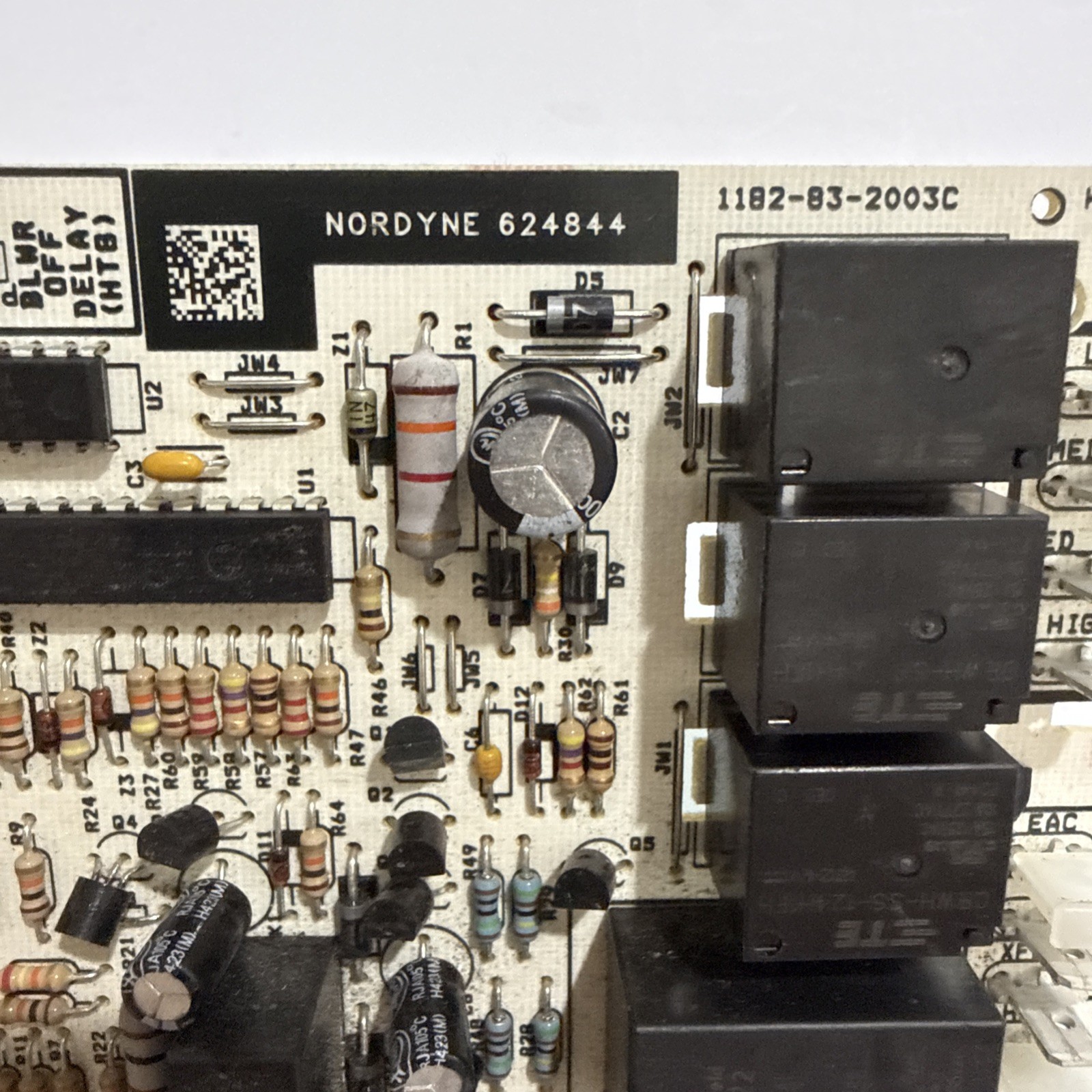 Nordyne 1182-201 Furnace Control Circuit Board 624844