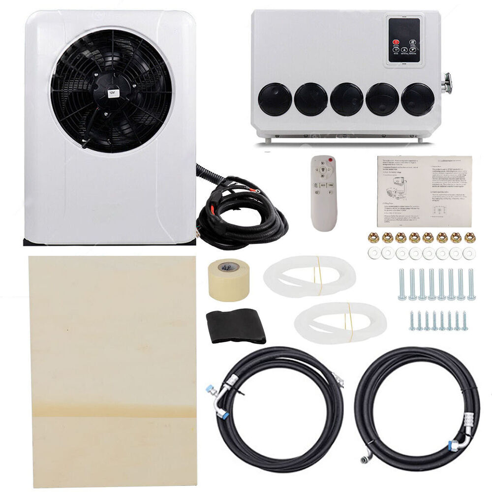 12V Truck Air Conditioner 12000 BTU Car Cab RV AC Unit Fit Bus Caravan Cooling