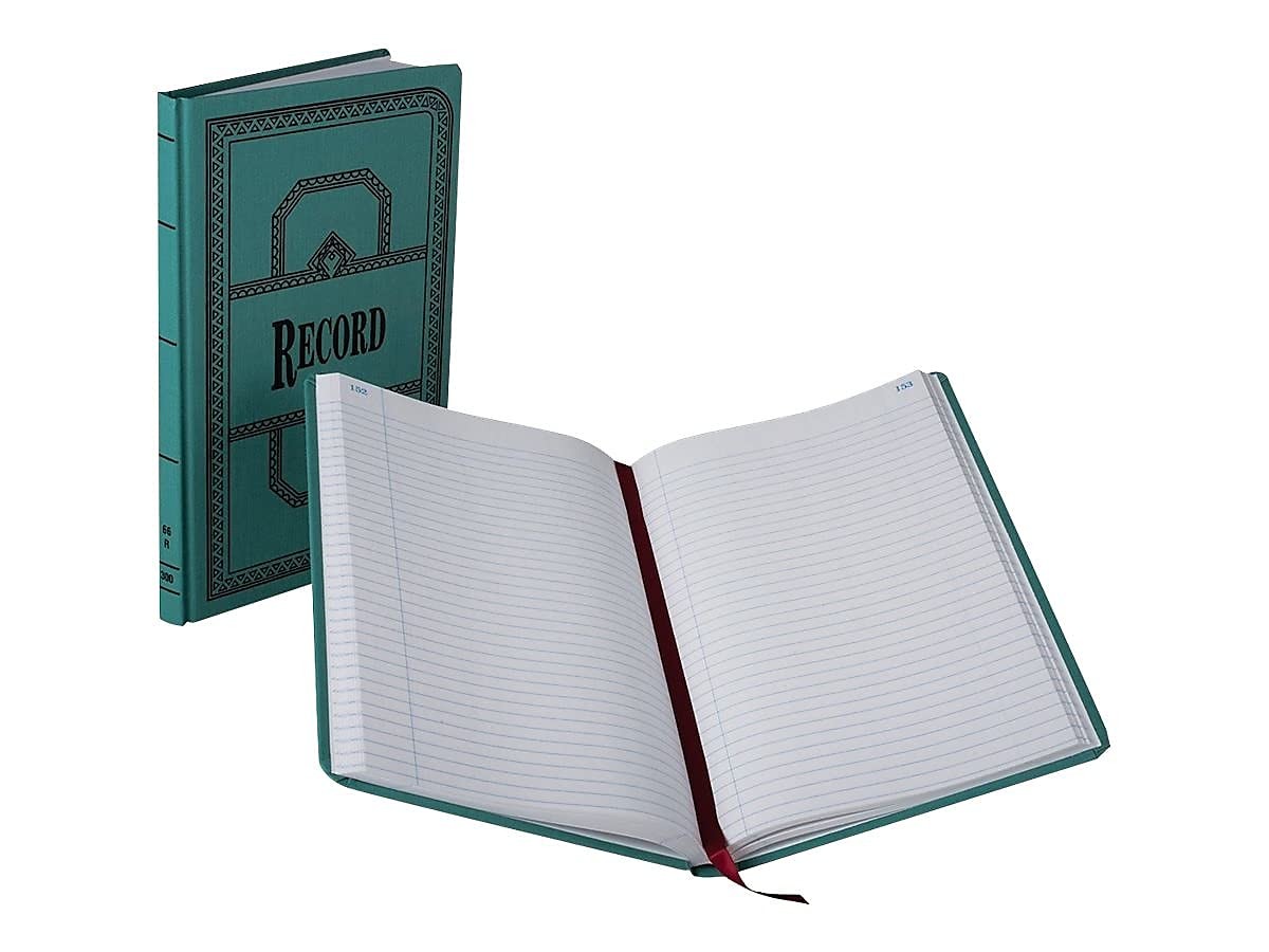 Boorum & Pease 66 Series Account Books, Record 1 Count (Pack of 1), Blue