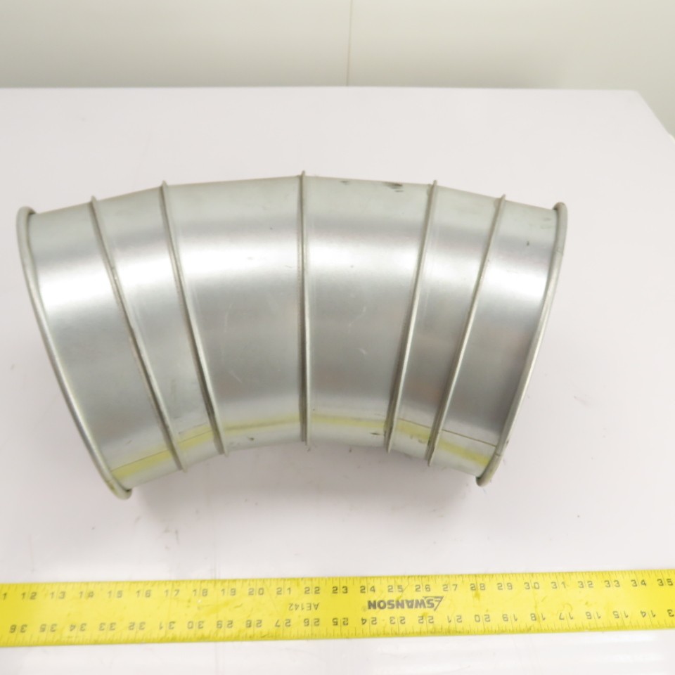 Nordfab 8040400010 10″ QF 45° Galvanized Steel Segmented Duct Elbow 22ga