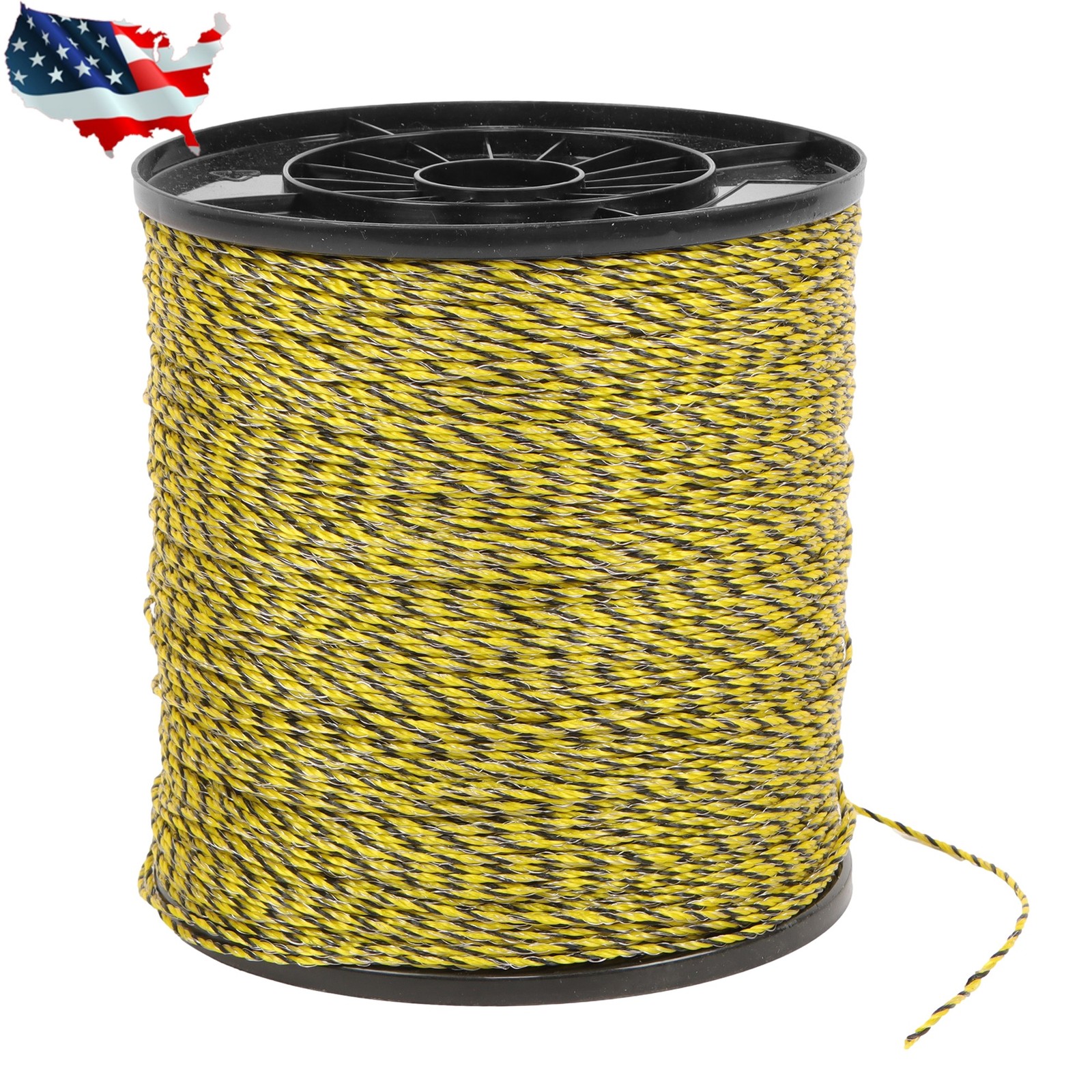 Electric Fence Wire, 3500Ft 1/8″ , Polywire fit for Portable Livestock Fencing