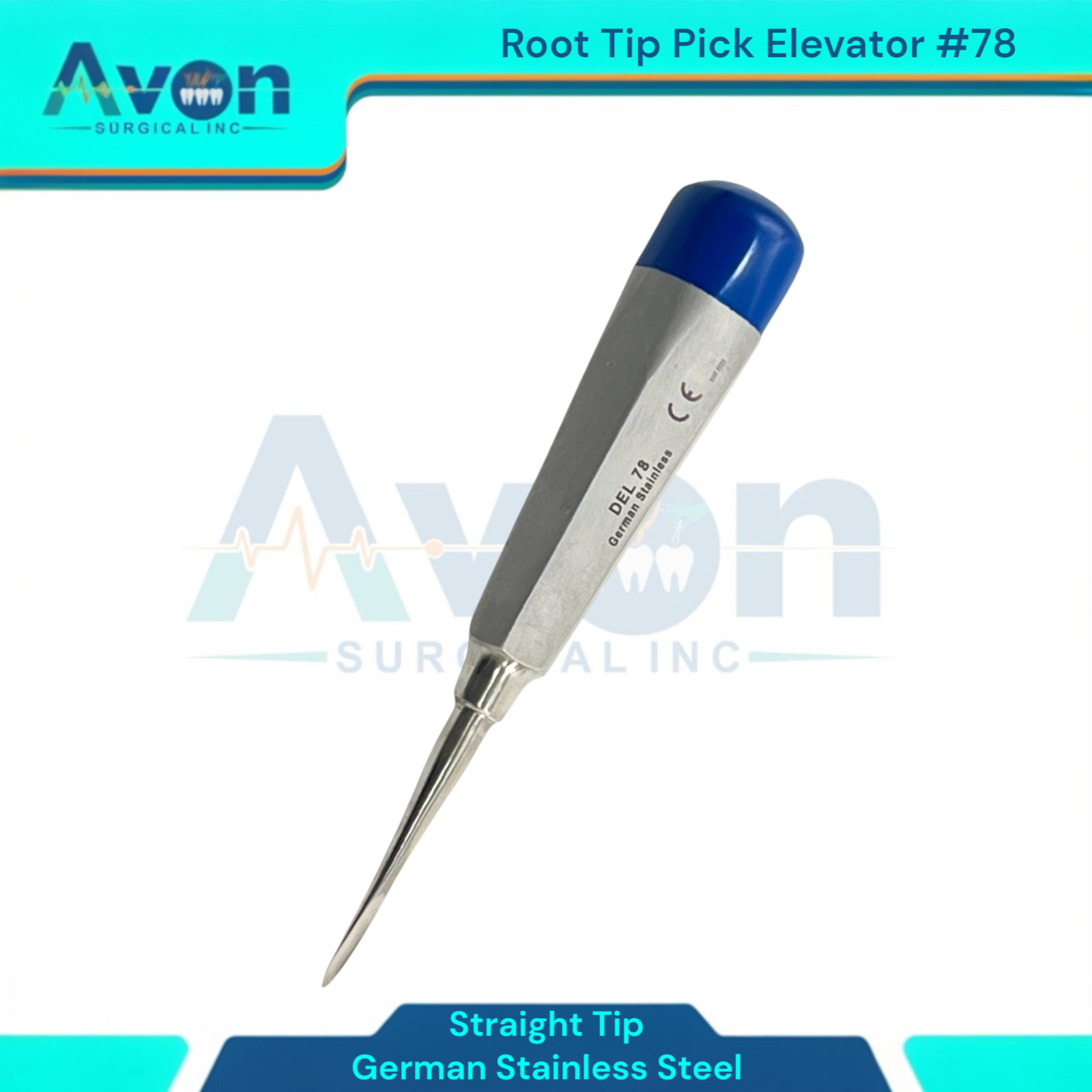 3 Count Apical Root Tip Picks, Dental Tooth Extraction Elevators #78, #79, #80
