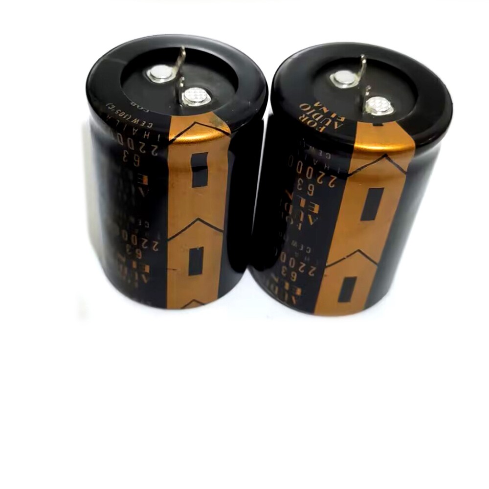 2pcs 63V22000UF Aluminum Filters Electrolytic Capacitor 35x50mm