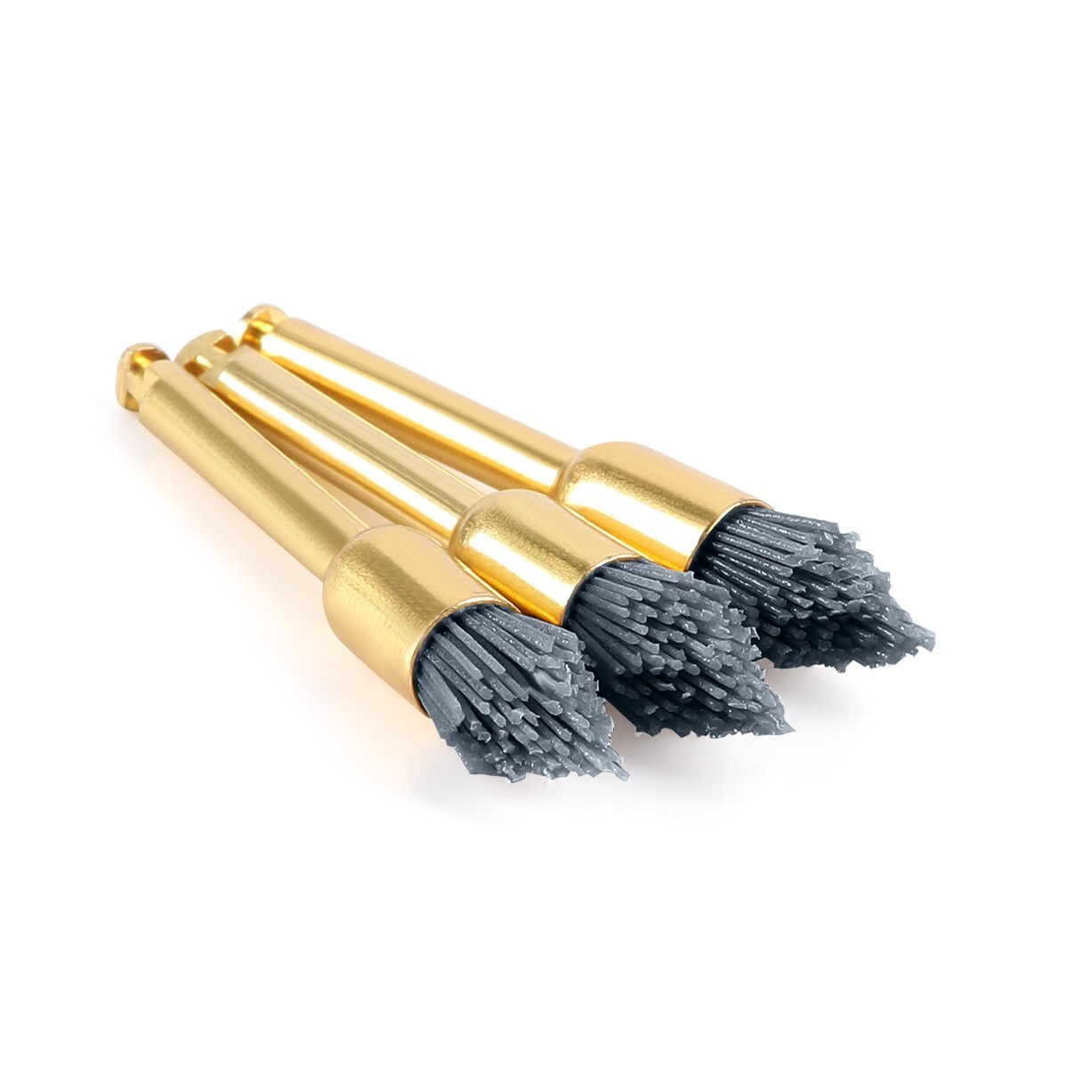10Pc Dental Silicon Carbide Polisher Brush Wheel Polishing For Rotary tools