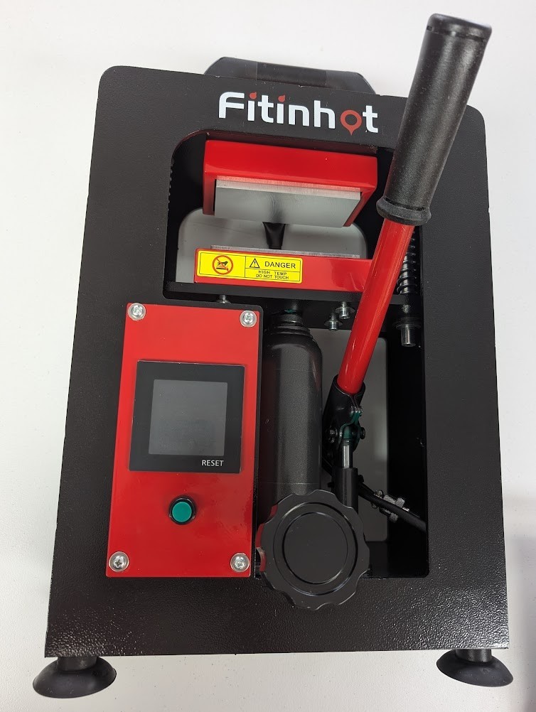 NEW – Fitinhot-5 Ton Portable Hydraulic Heating Plate Press 2.3×4.7″ -WE PAY S&H