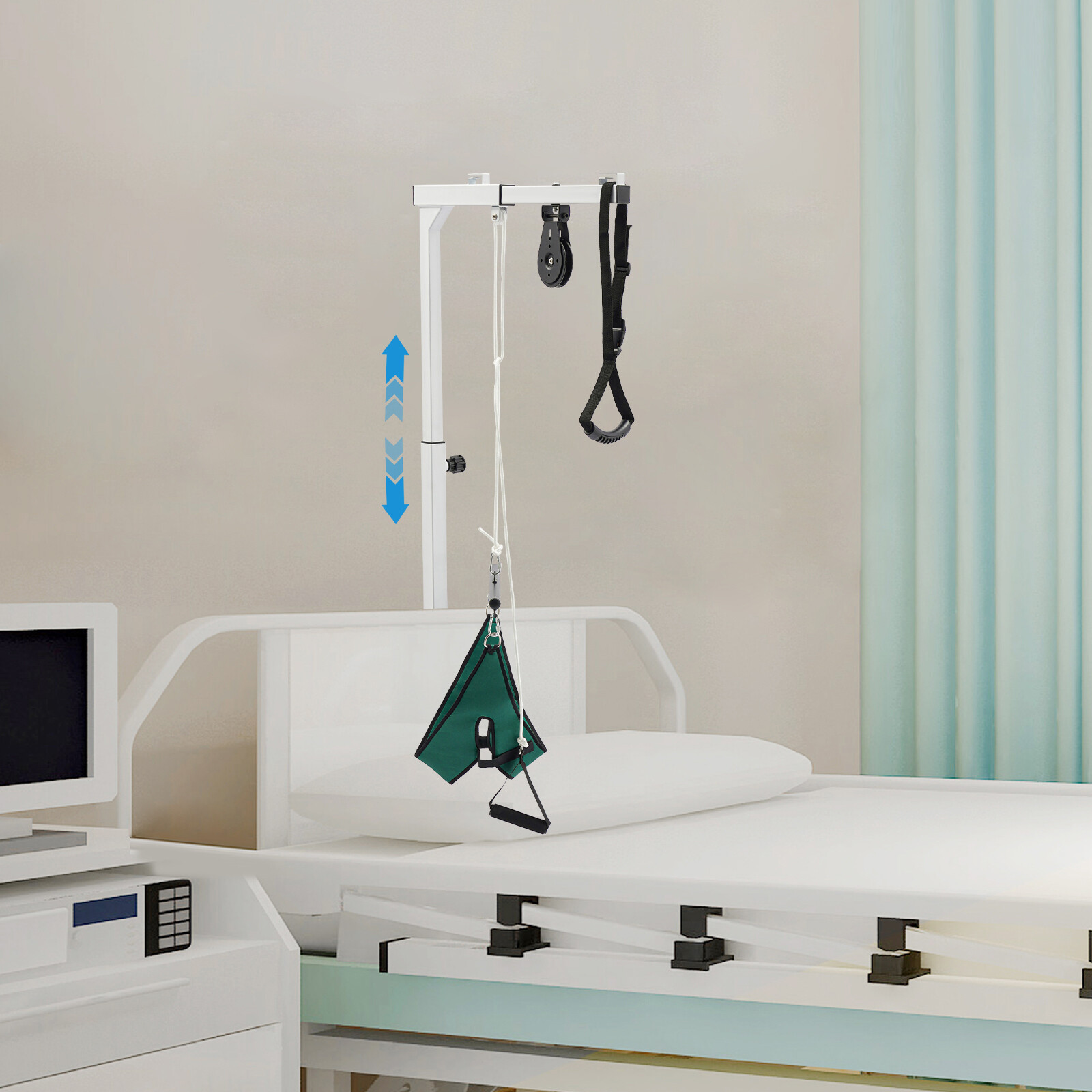 220.46lb Standing Frame Bed Lift For Elderly Multifunctional Stand Up Assist Bar