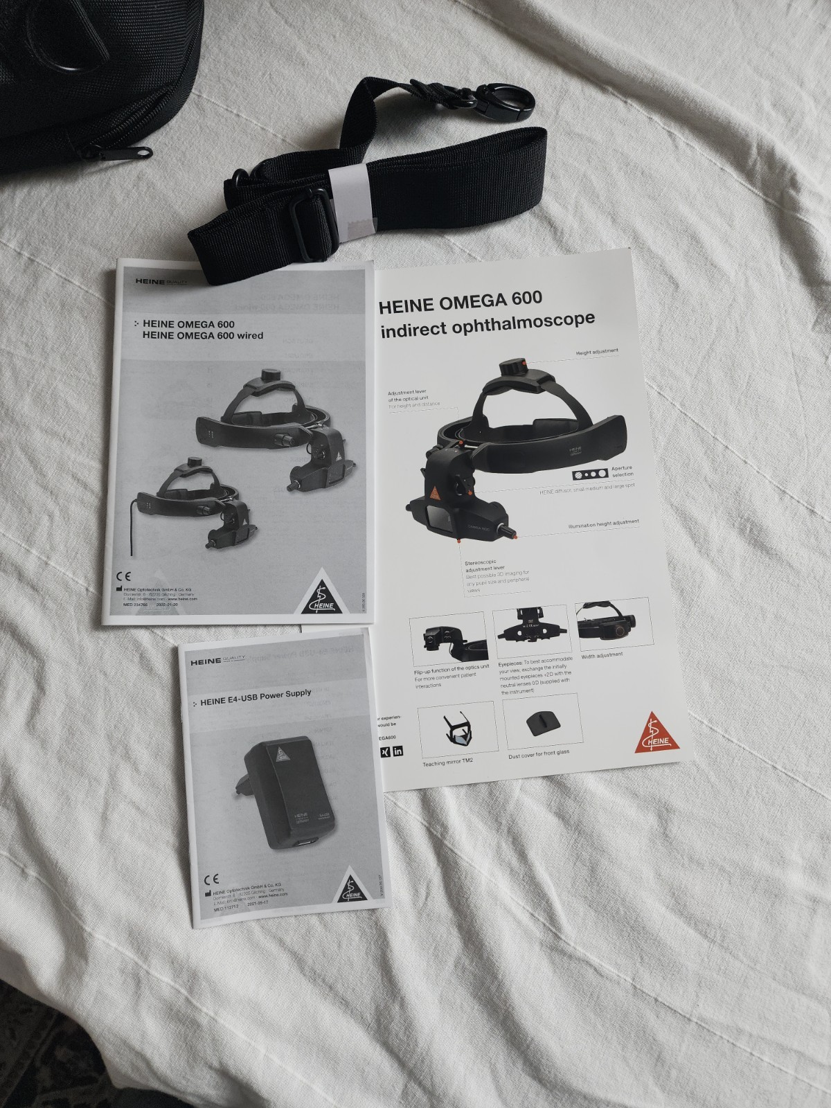 Heine Omega 600 Carrying Case (BIO not included). New; can fit any BIO