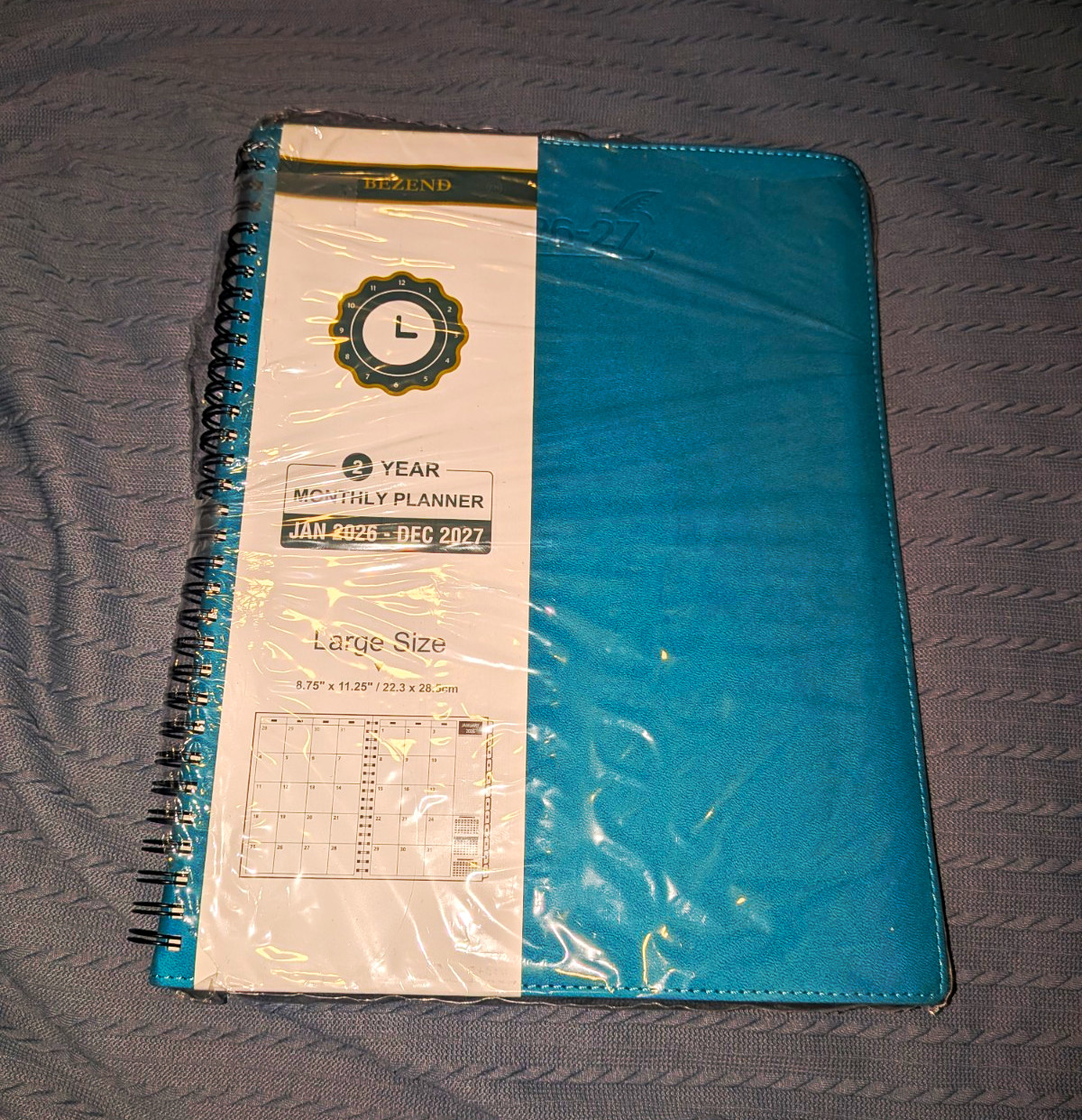 BEZEND 2-Year Monthly Planner Large Faux Leather Jan 2026-Dec 2027