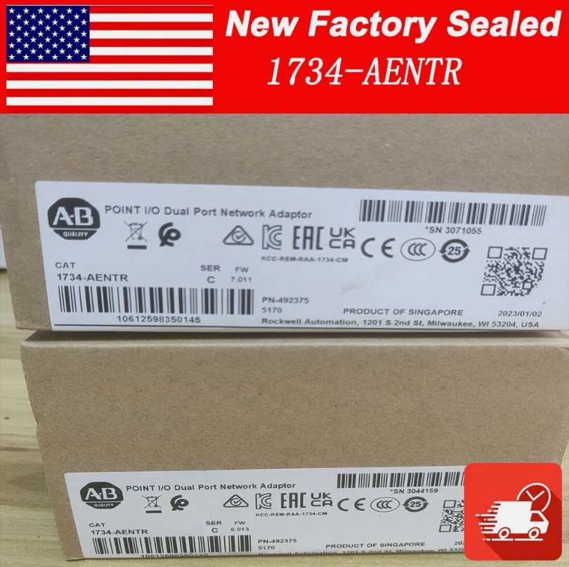 AB 1734-AENTR Point I/O Dual Port Network Adaptor US SHIPPING