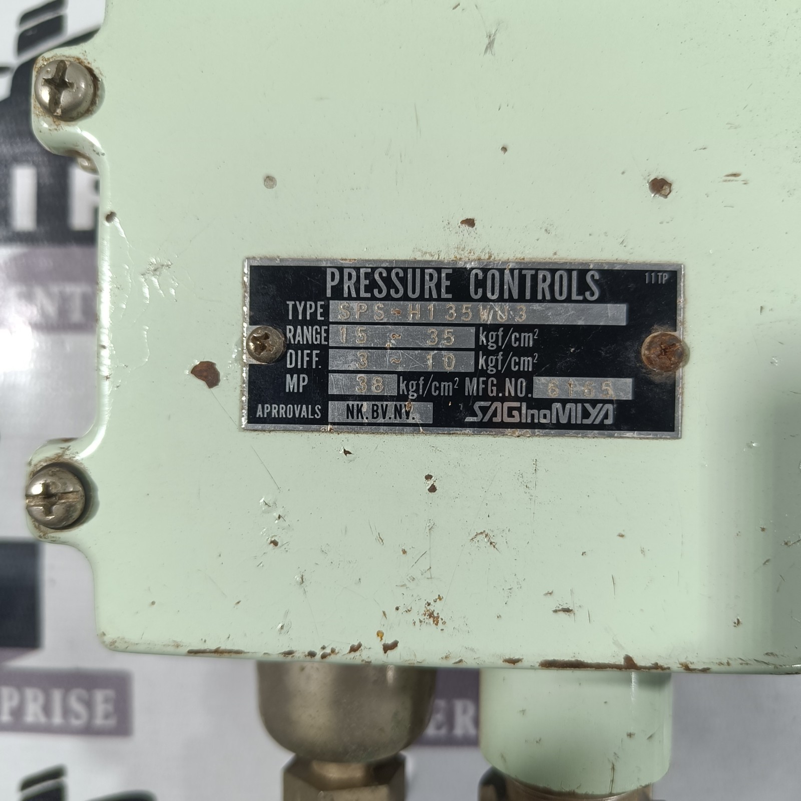 SAGINOMIYA SPS-H135WU3 PRESSURE CONTROLS FREE FAST SHIPPING