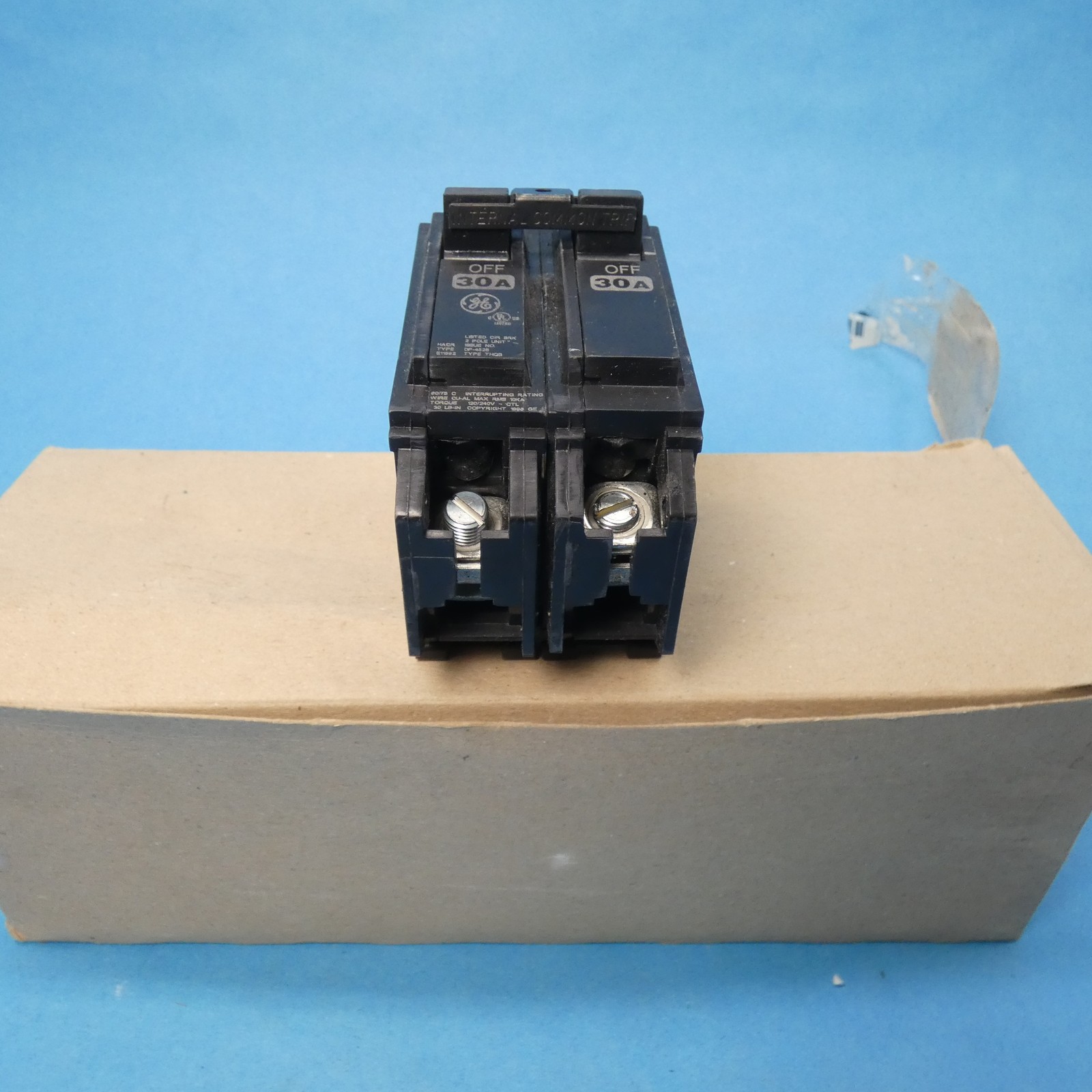 General Electric THQB2130 Bolt On Circuit Breaker 2 Pole 30 Amps 120/240VAC