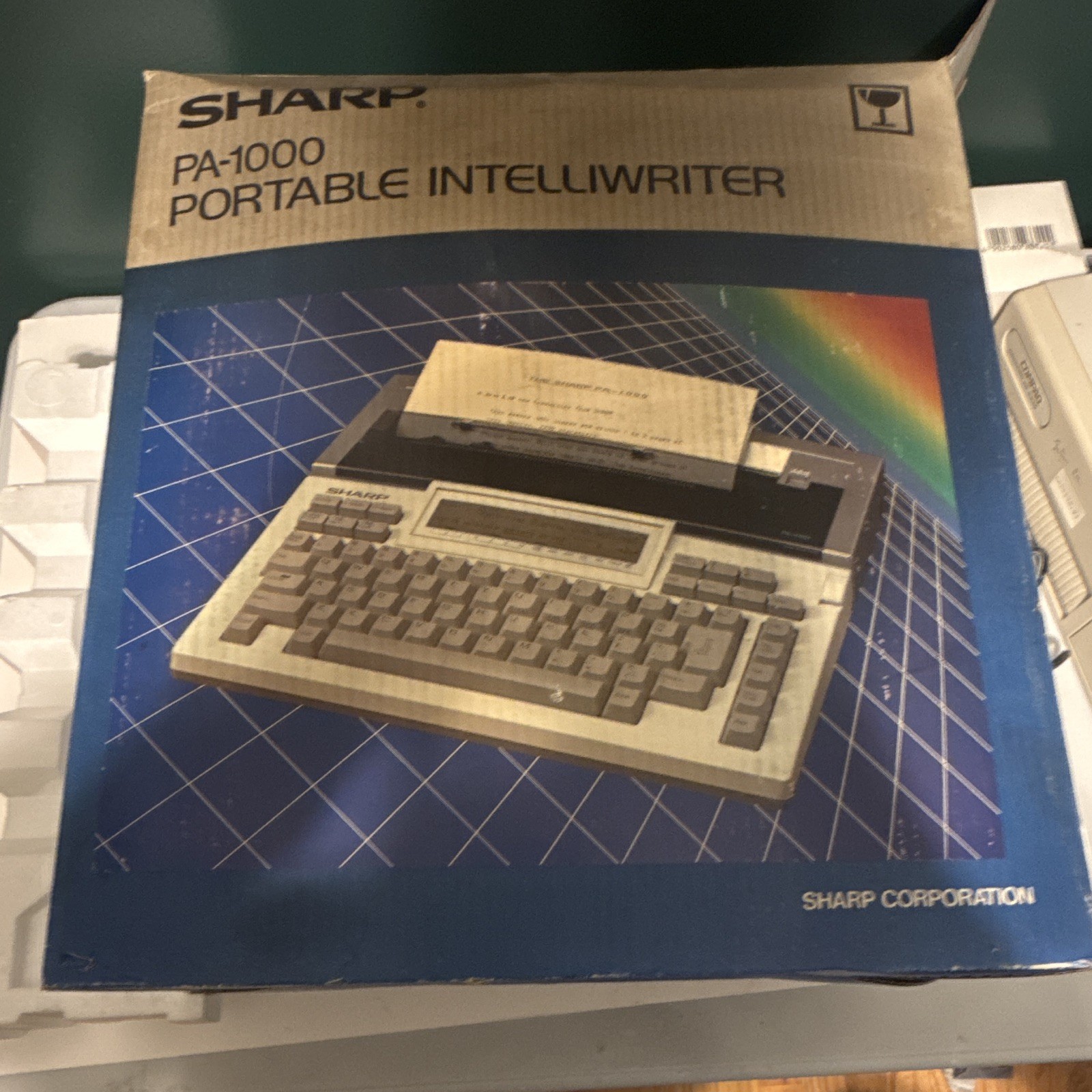 Sharp Font Writer PA-1000 Word Processor w/ Keyboard & Built-In Printer