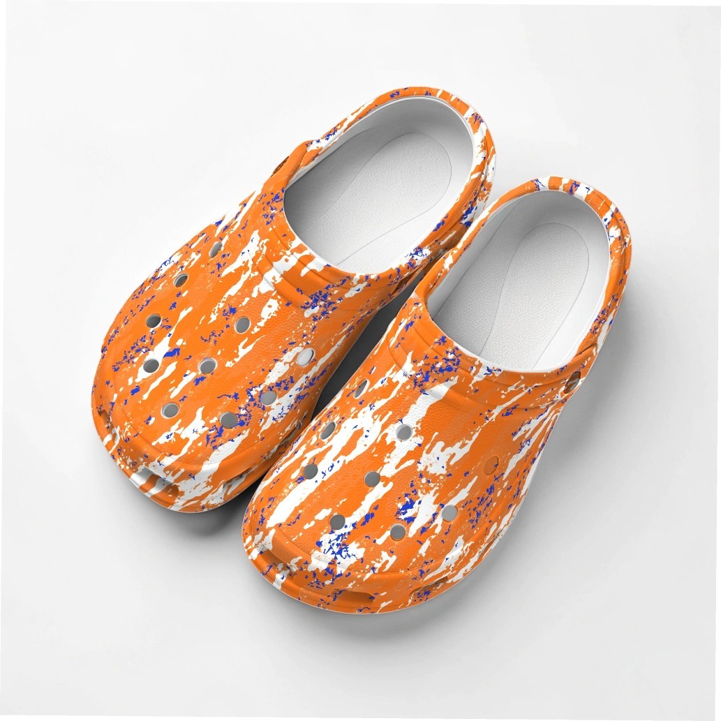 Rip Tear Splash Orange and Blue – 18″x46″ Hydrographic Film Hydro Dipping