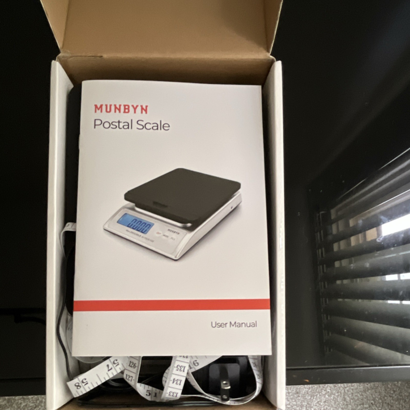 MUNBYN IPS01 Postal Scale Backlit LCD Display w/ AC Power Adapter