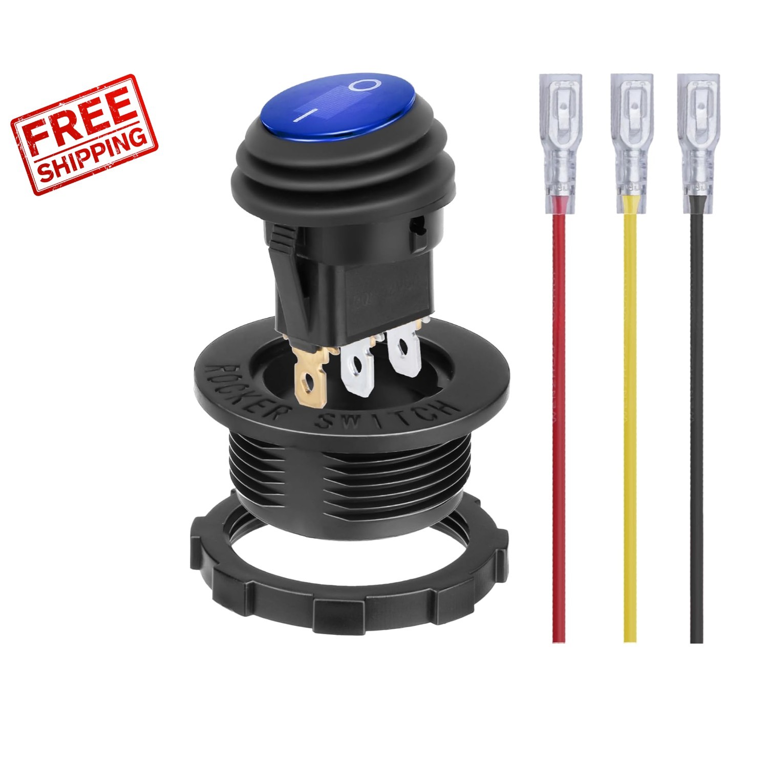 Lighted 12V Waterproof On/Off Toggle Switch for Automotive & Marine Applications