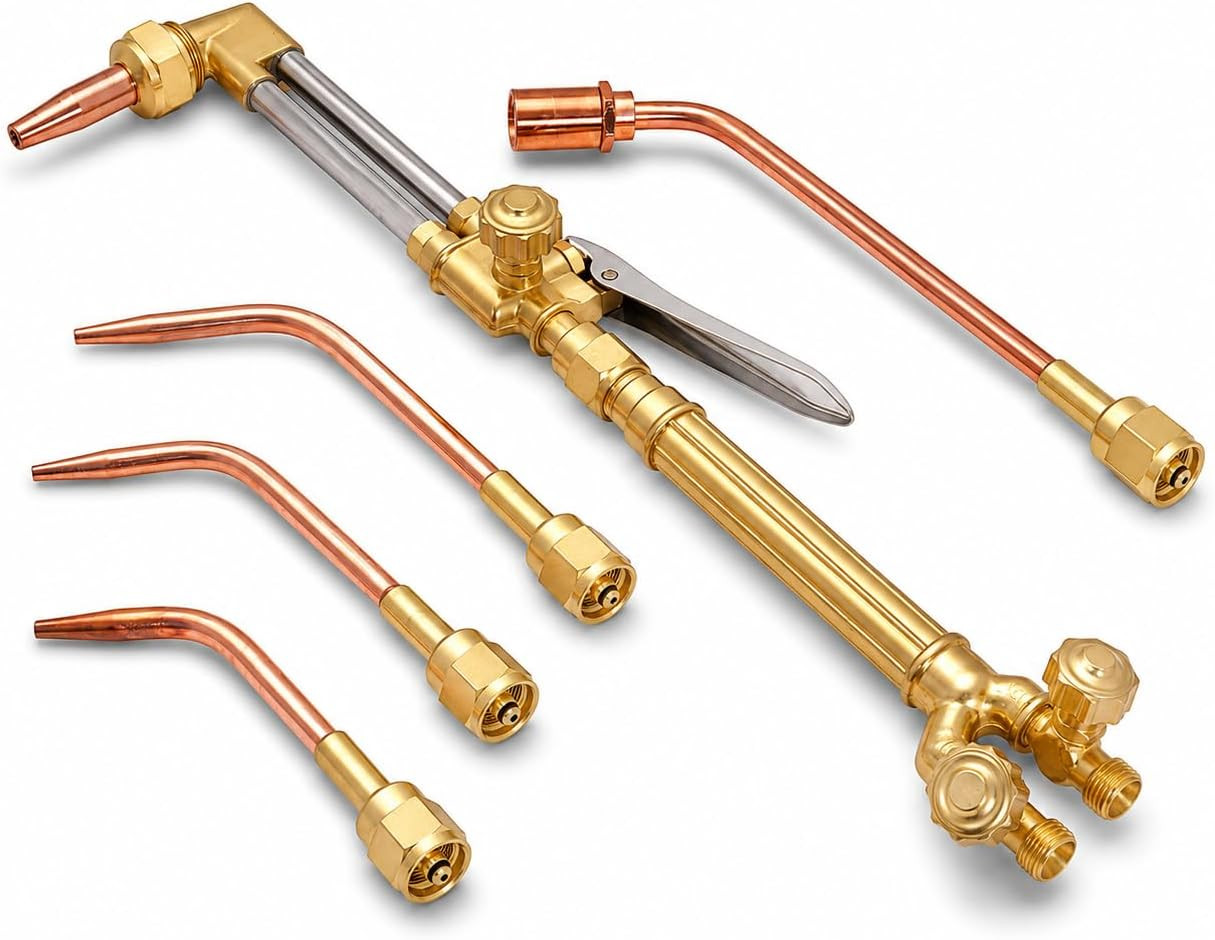 Stark USA Portable Oxygen Acetylene Welder Include Nozzles Cutting Torch, Brazin