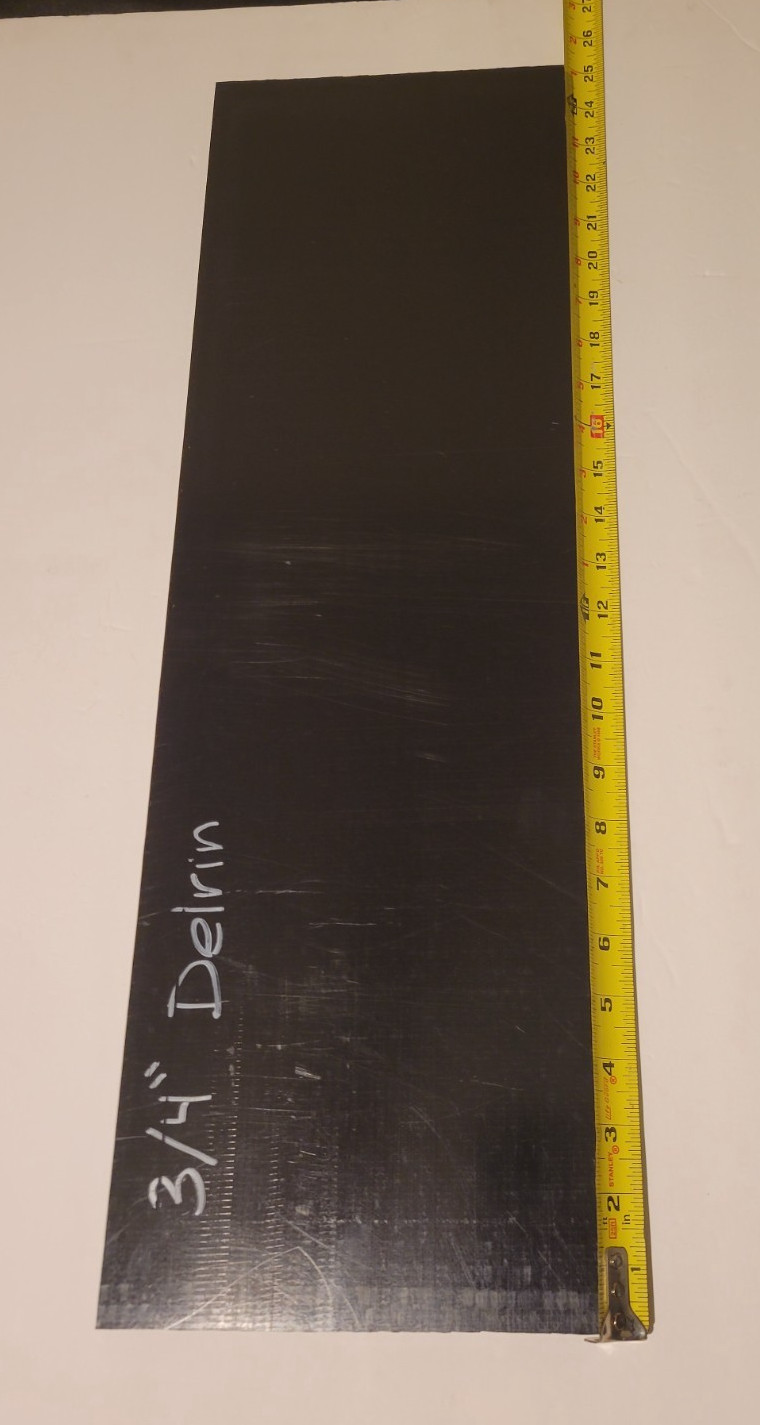 Black Delrin 3/4 x 7 1/2 x 24 (.750 x 7.500 x 24.000) INV#X-103