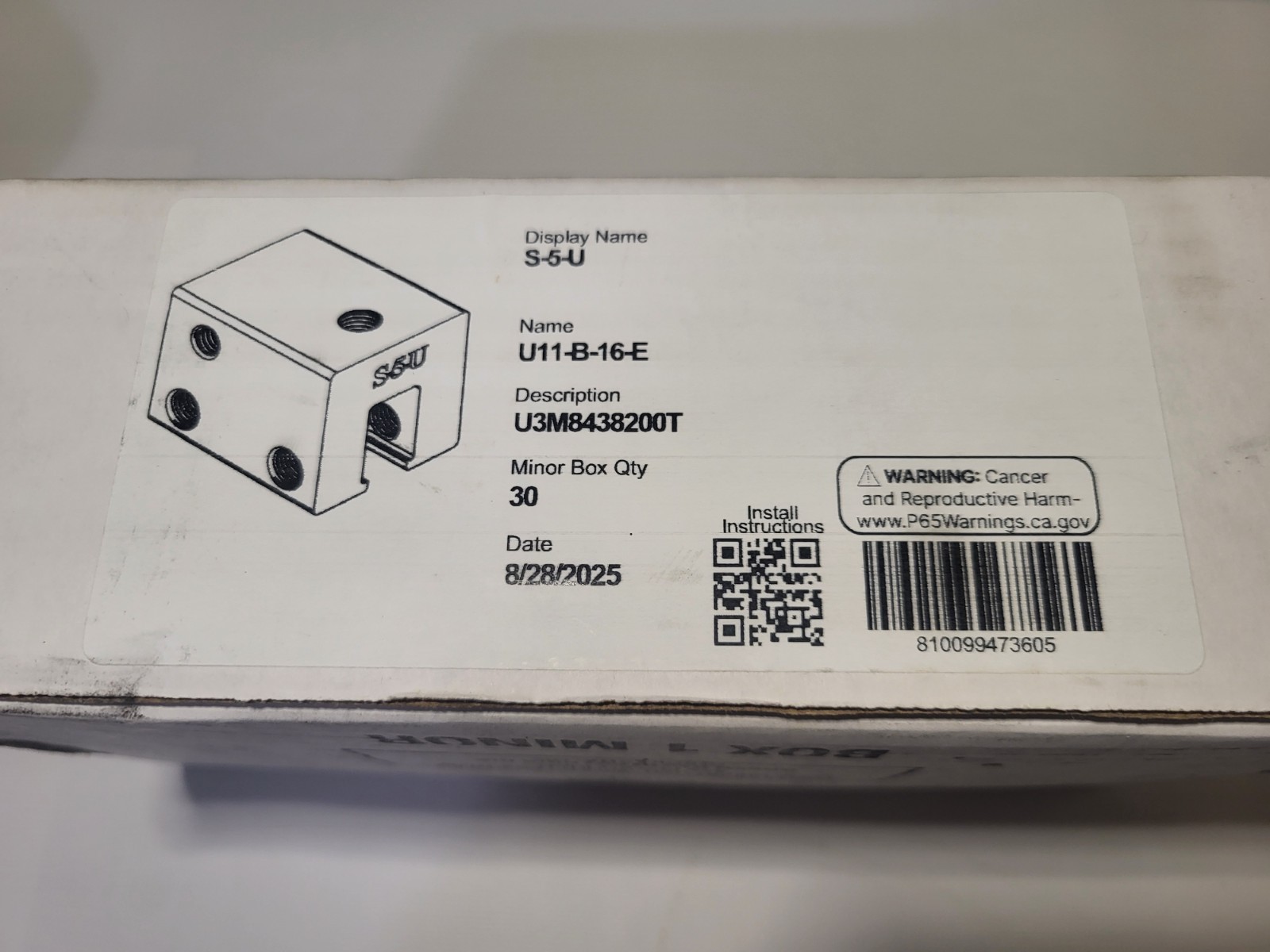 S-5! S-5-U Clamp Size U Universal Clamp for Standing Seam (Box Of 30) New