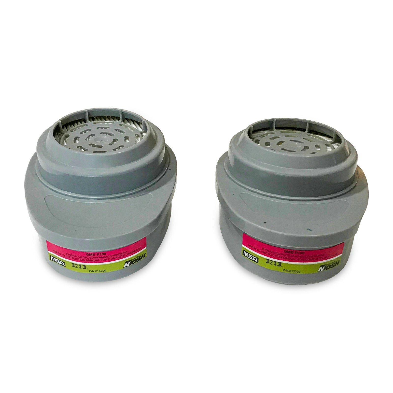 Msa Safety Works Respirator Replacement Cartridges 00817667 P100 Mask Filter