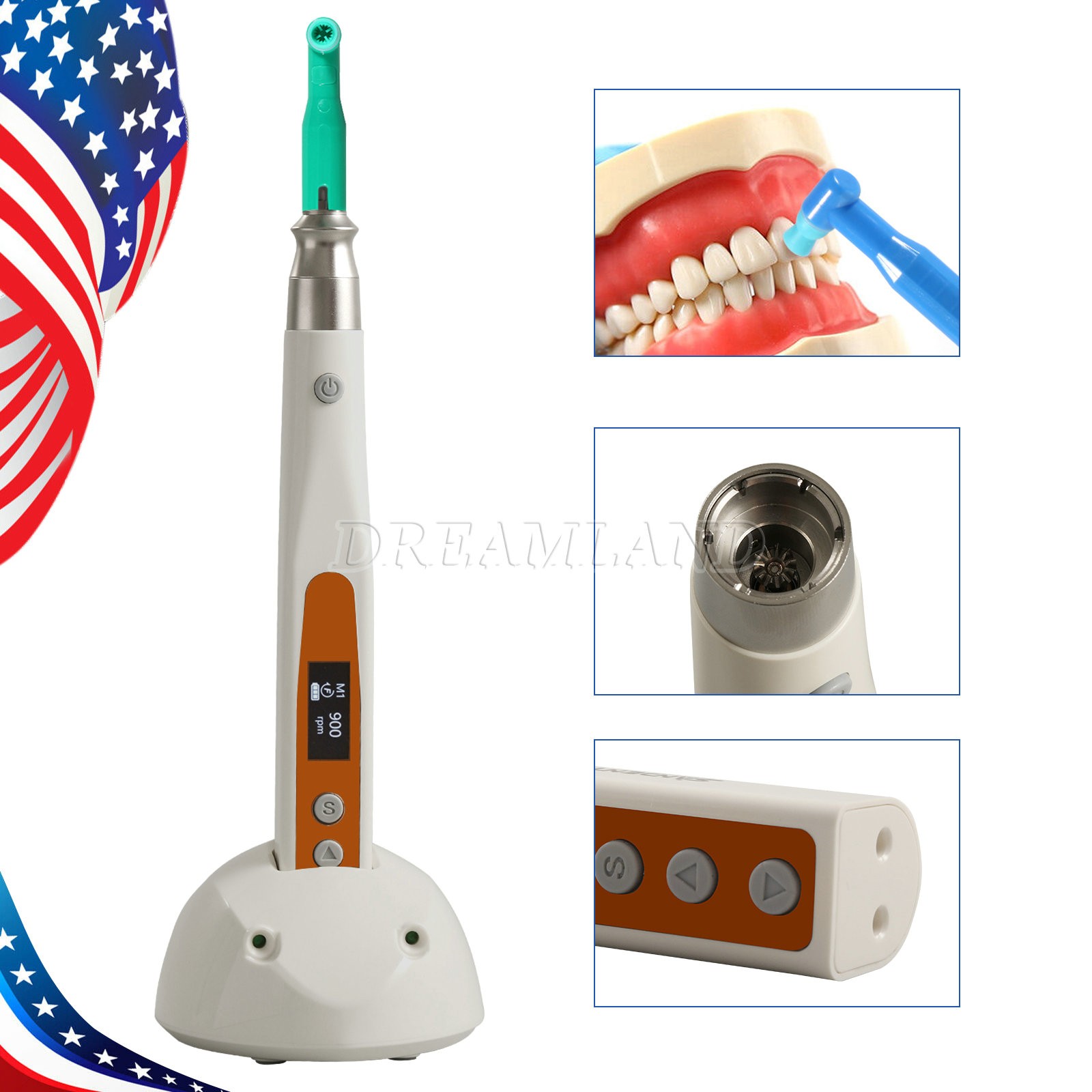LED Dental Ultrasonic Piezo Scaler VRN /Wireless LCD Hygiene Prophy Handpiece