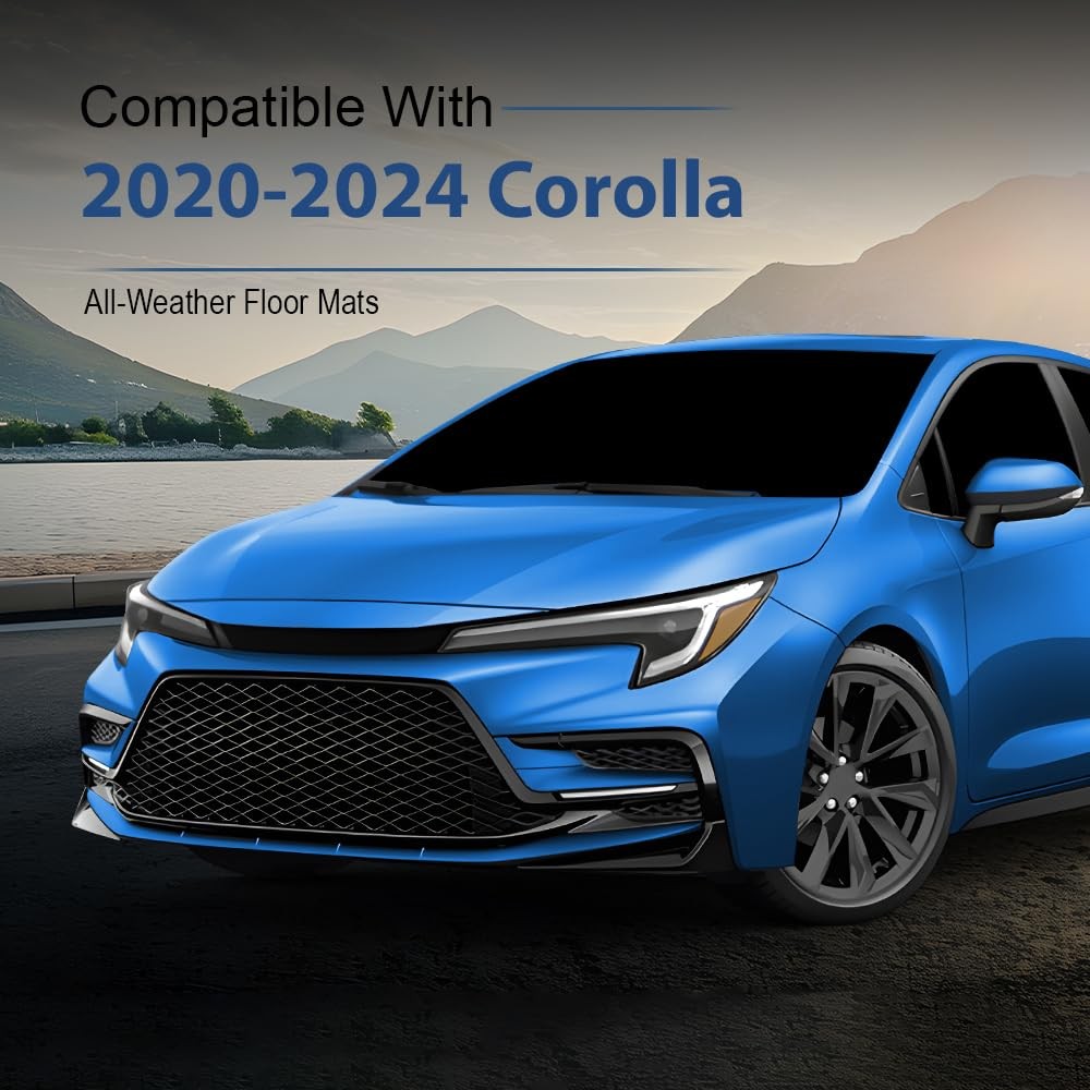 TPE 3-Piece Premium Floor Liners 2020-2024 Corolla Sedan No Hatchback