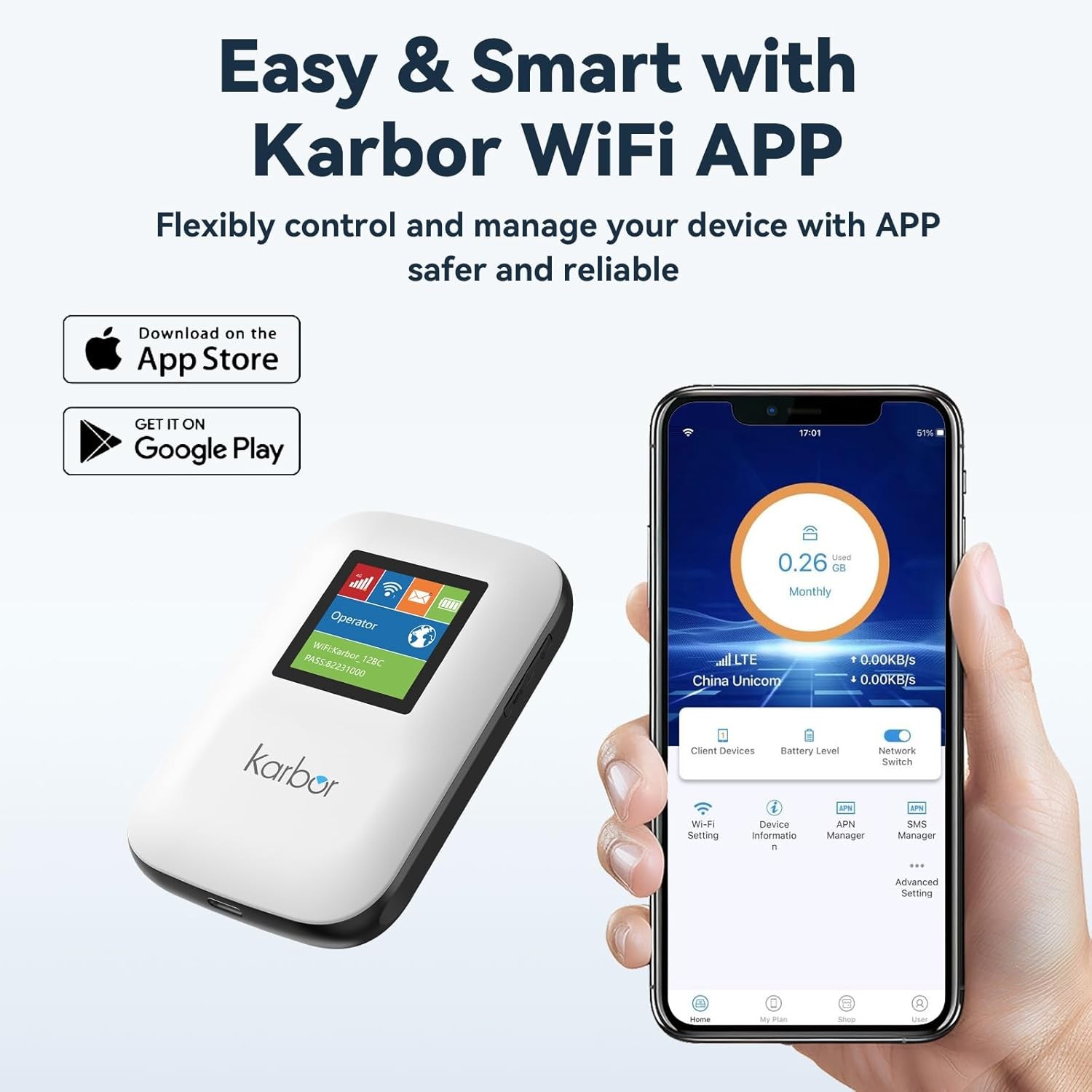 4G LTE WiFi Mobile Hotspot, No SIM Card Required No Contract, 10 Connected De…