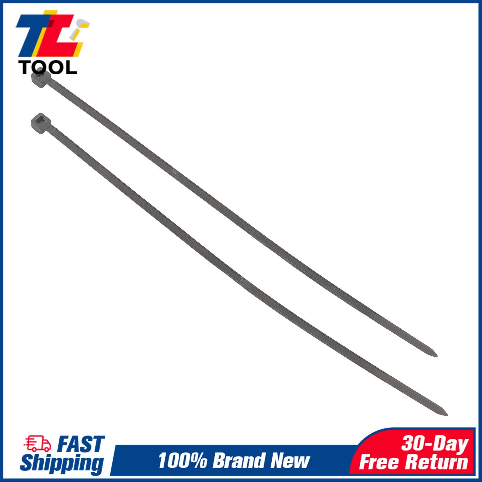 8in 1000pcs Uv Rated Zip Ties 40lb Self-Locking Plastic Cable Ties Width 0.14in