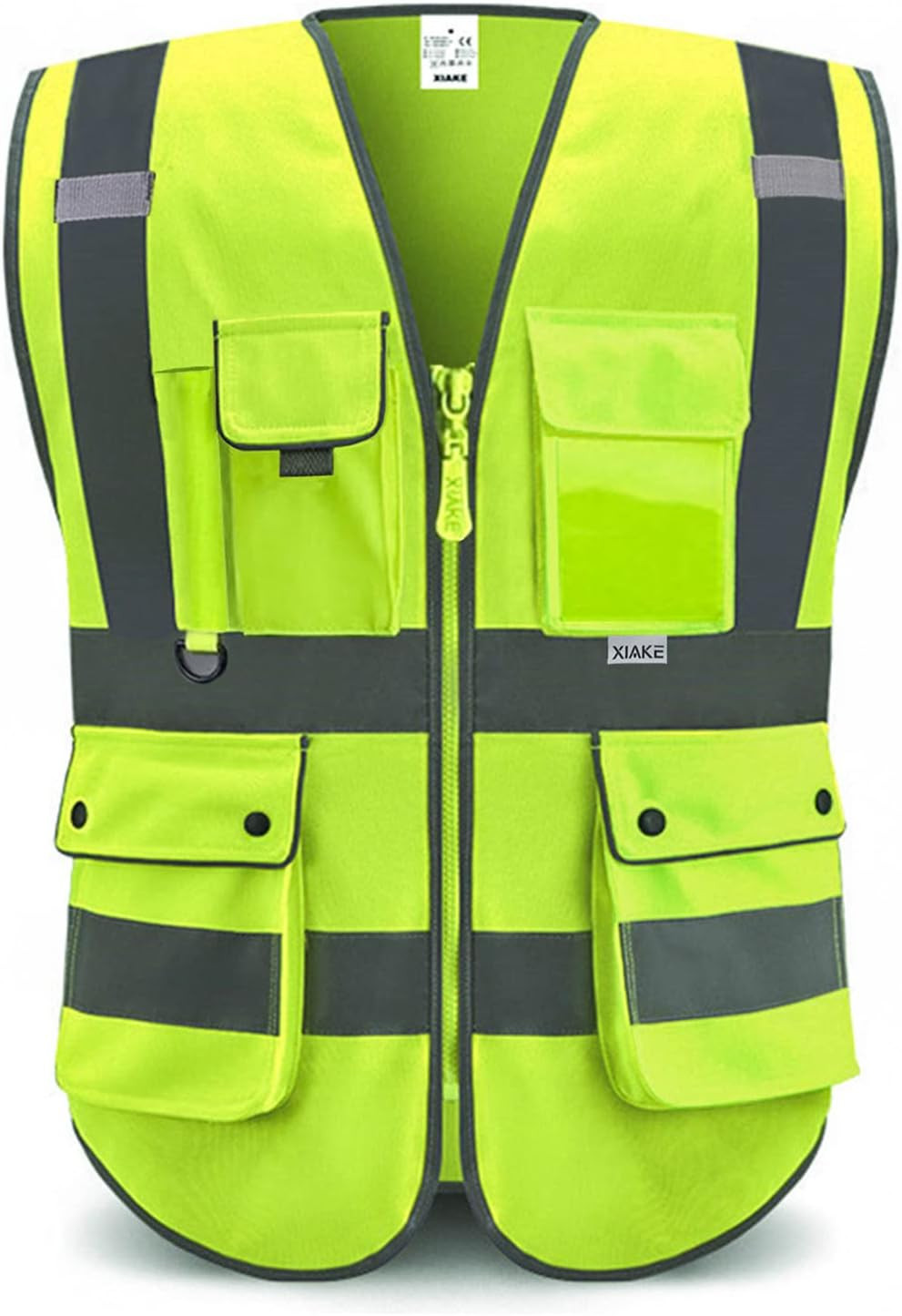 Reflective Safety Vest for Men & Women High Visibility Class 2 Vest with Pockets