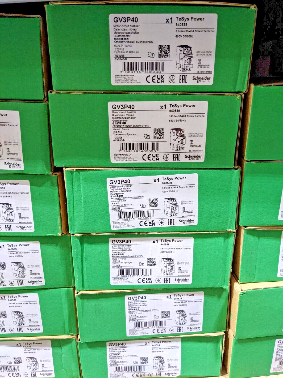 Schneider Electric TeSys Deca Circuit Breaker 30 to 40A GV3P40