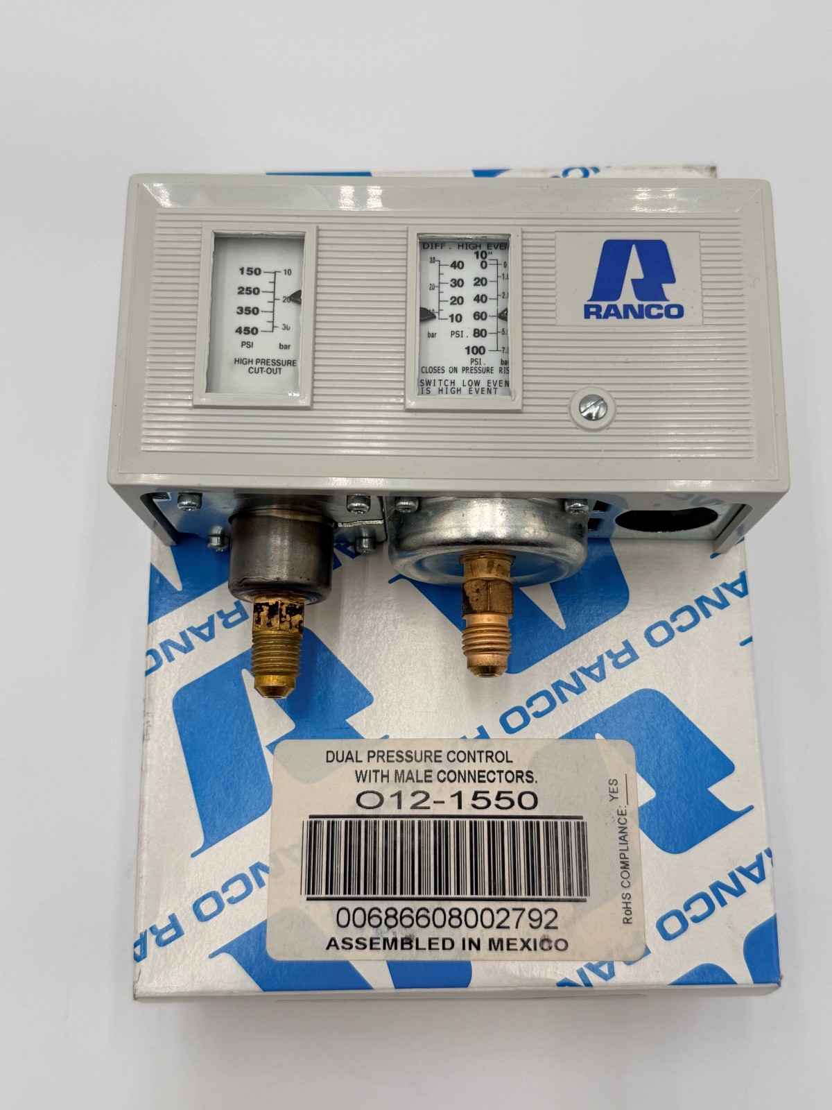 Ranco Dual Pressure Control 012-1550 Automatic