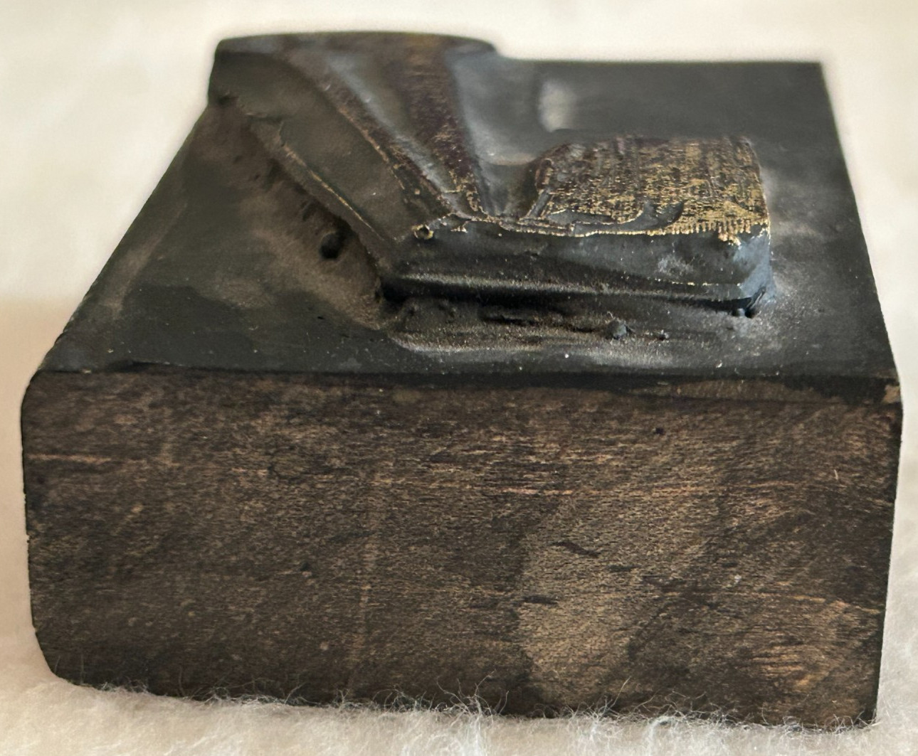 Antique Printing Letterpress Printers Block Phonograph Ink Stamp