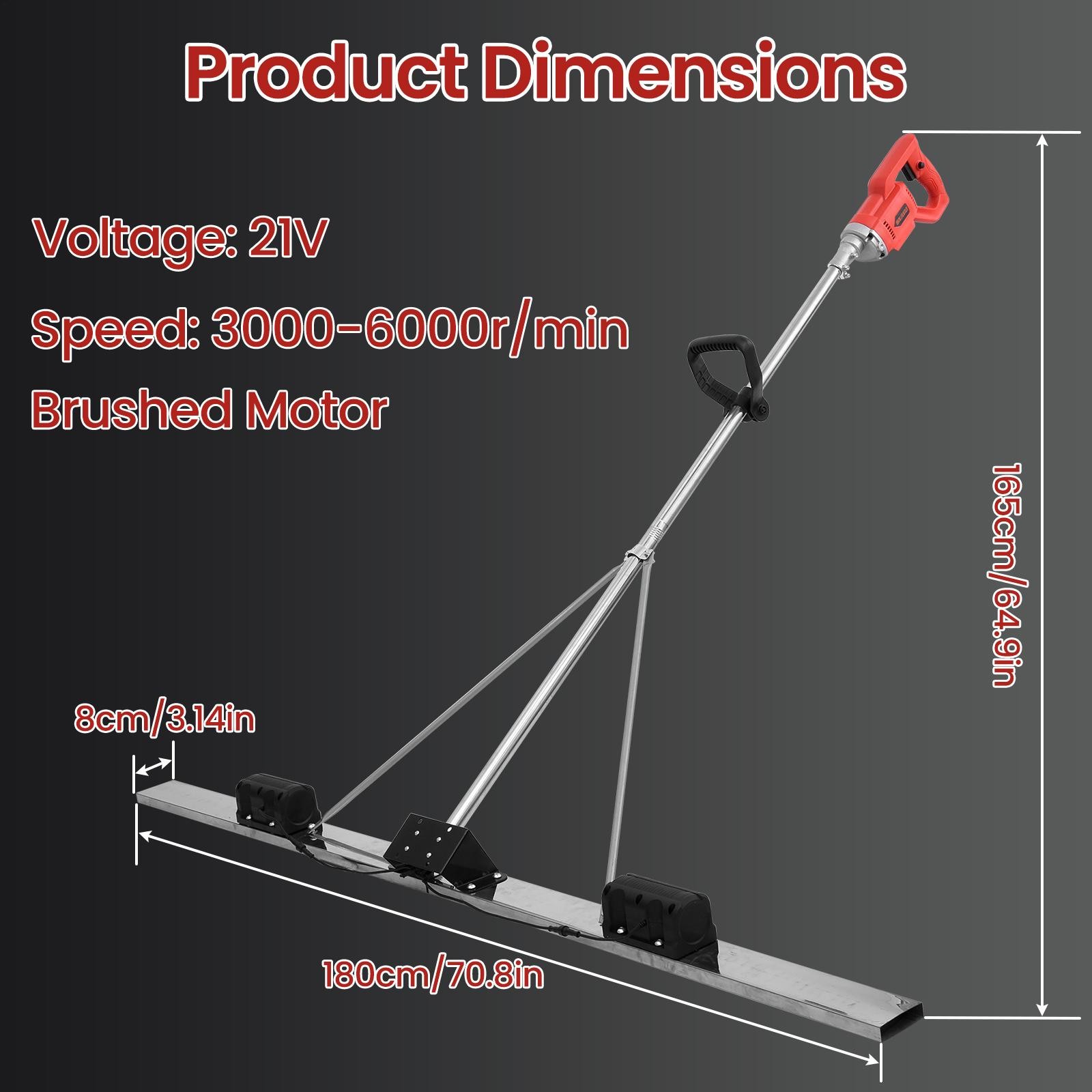 Vibrating Concrete Finishing Tool Screed Concrete Finish Float Stainless Steel