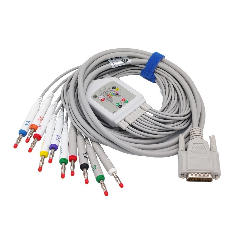 Direct-Connect EKG Leadwire Cable 10-Lead,Banana,Compatible Nihon Kohden BA-903D
