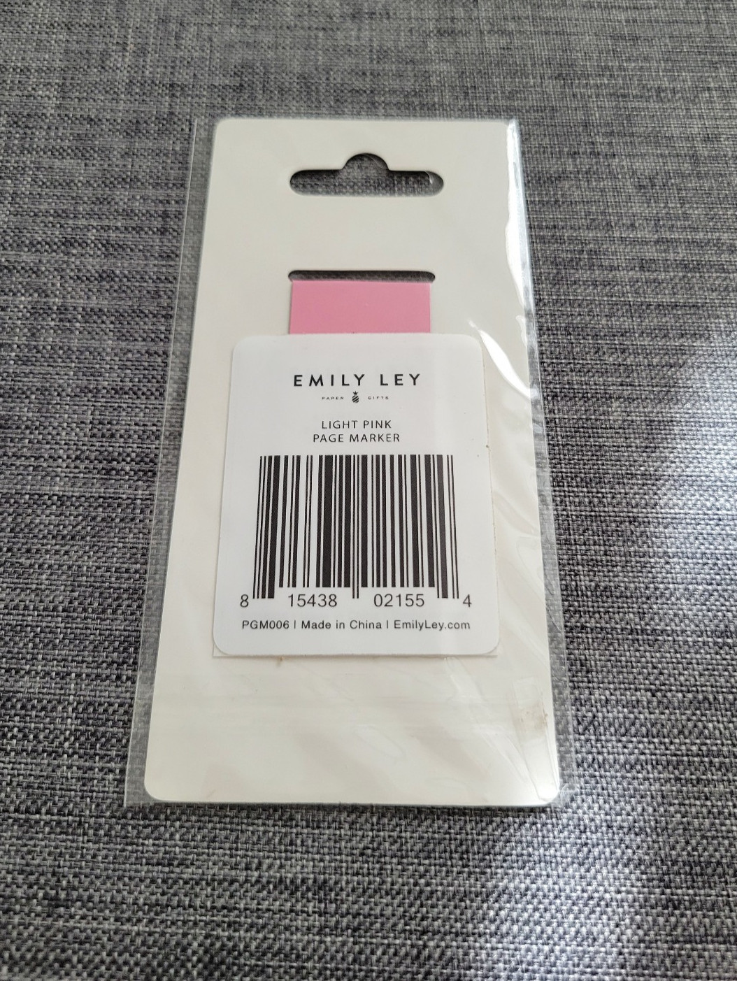 Simplified by Emily Ley Light Pink Best Day Ever Magnetic Page Marker Bookmark
